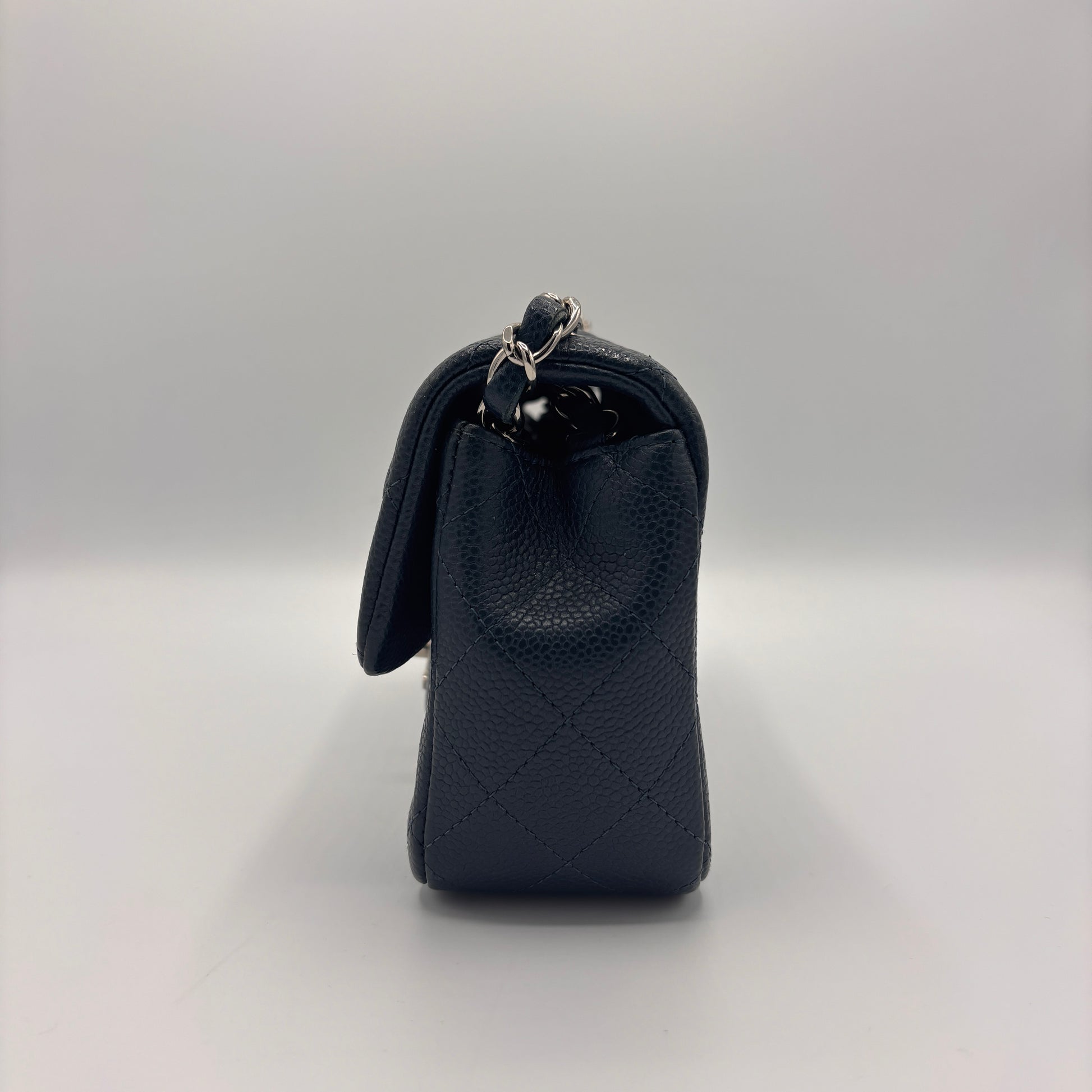Classic Single Flap Bag Quilted Caviar Mini