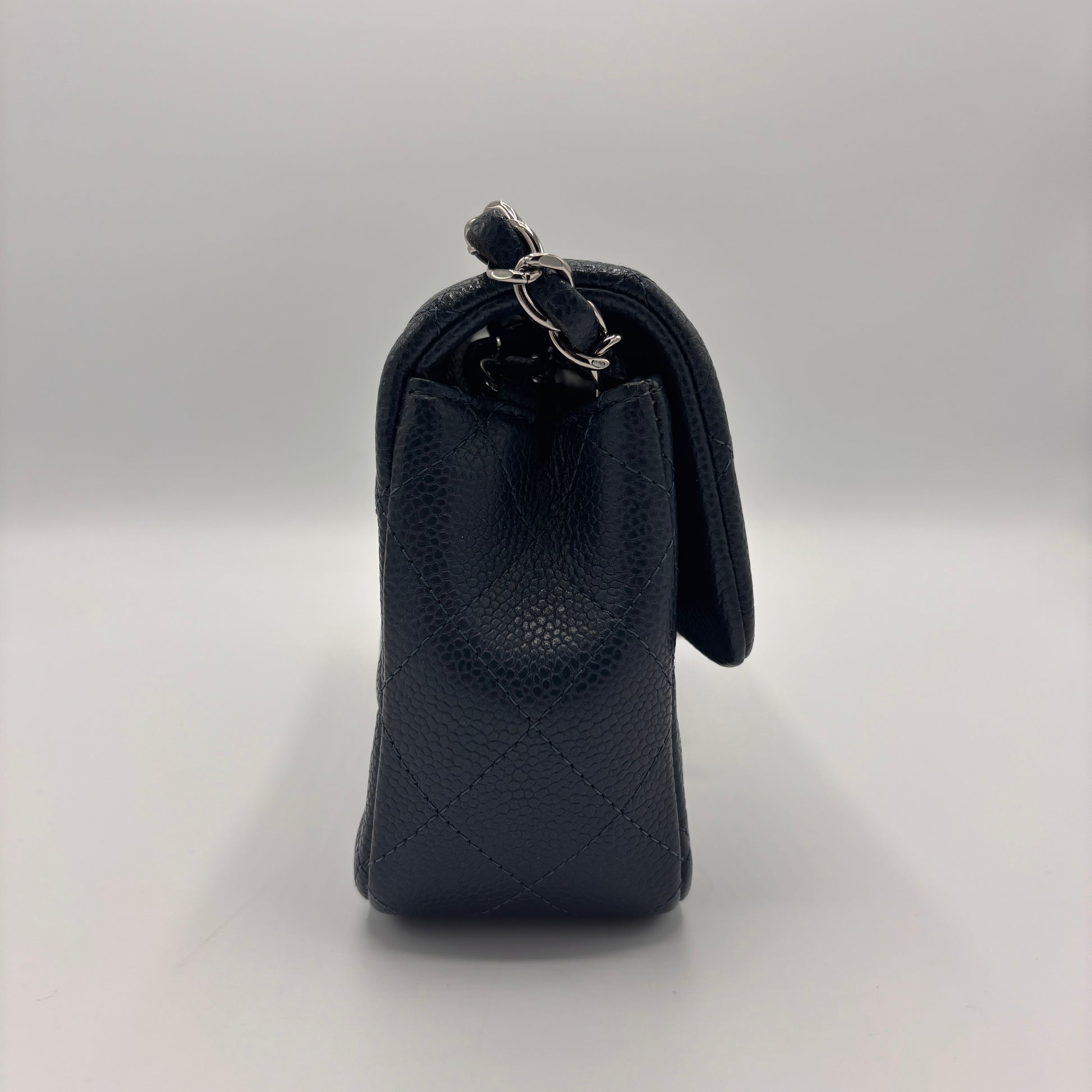 Classic Single Flap Bag Quilted Caviar Mini