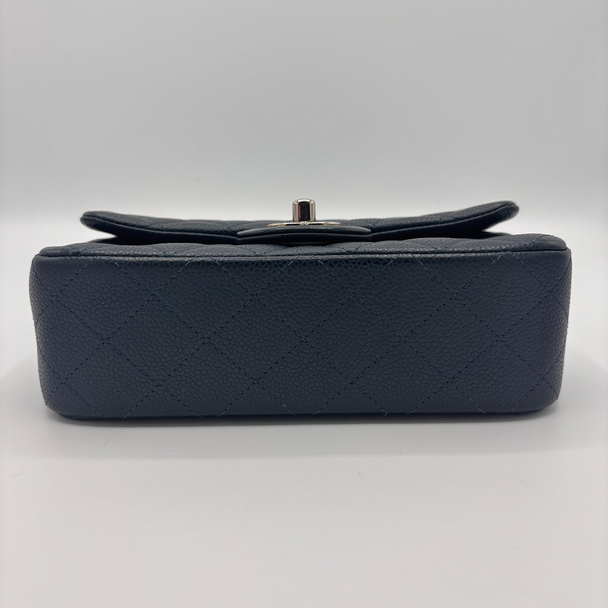 Classic Single Flap Bag Quilted Caviar Mini