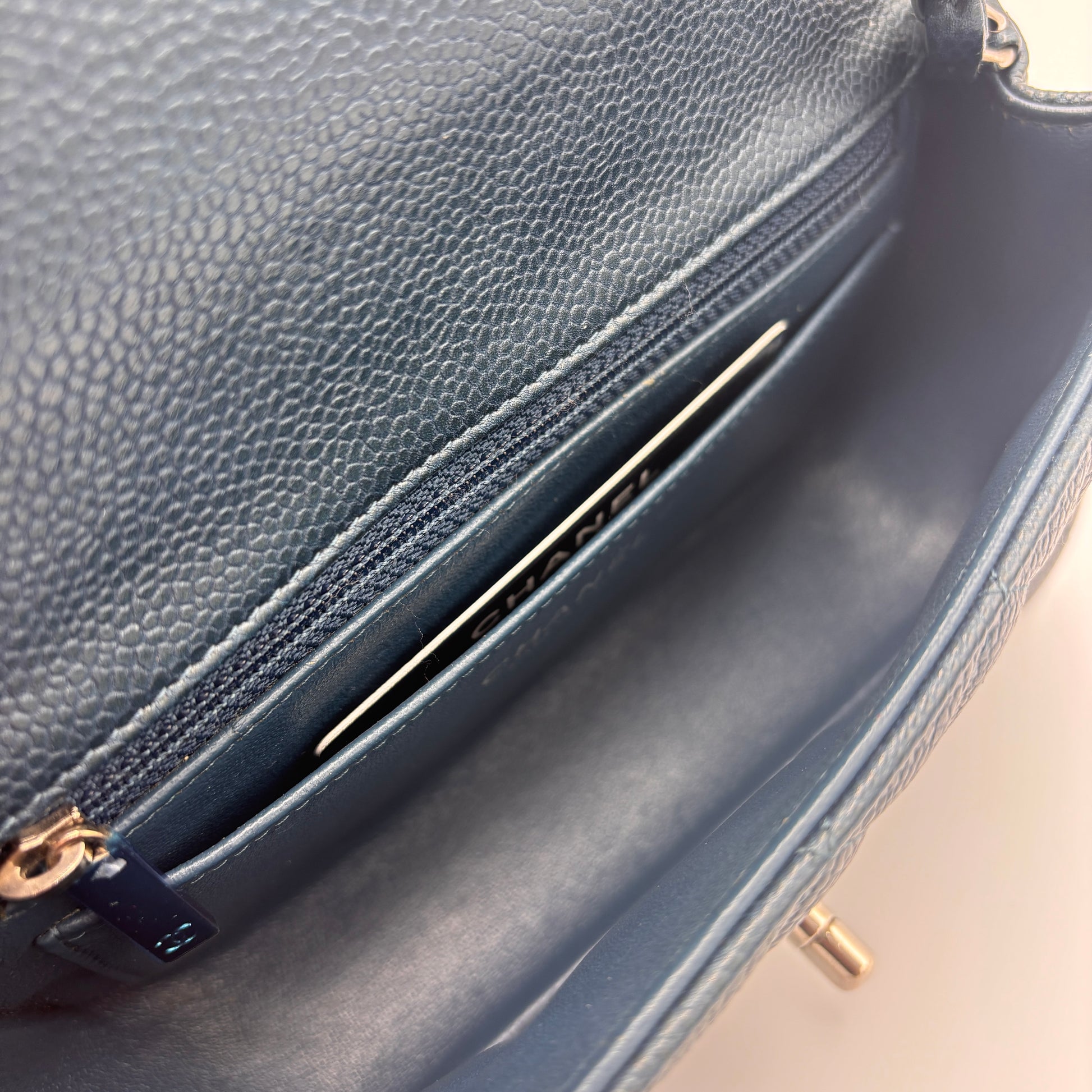 Classic Single Flap Bag Quilted Caviar Mini