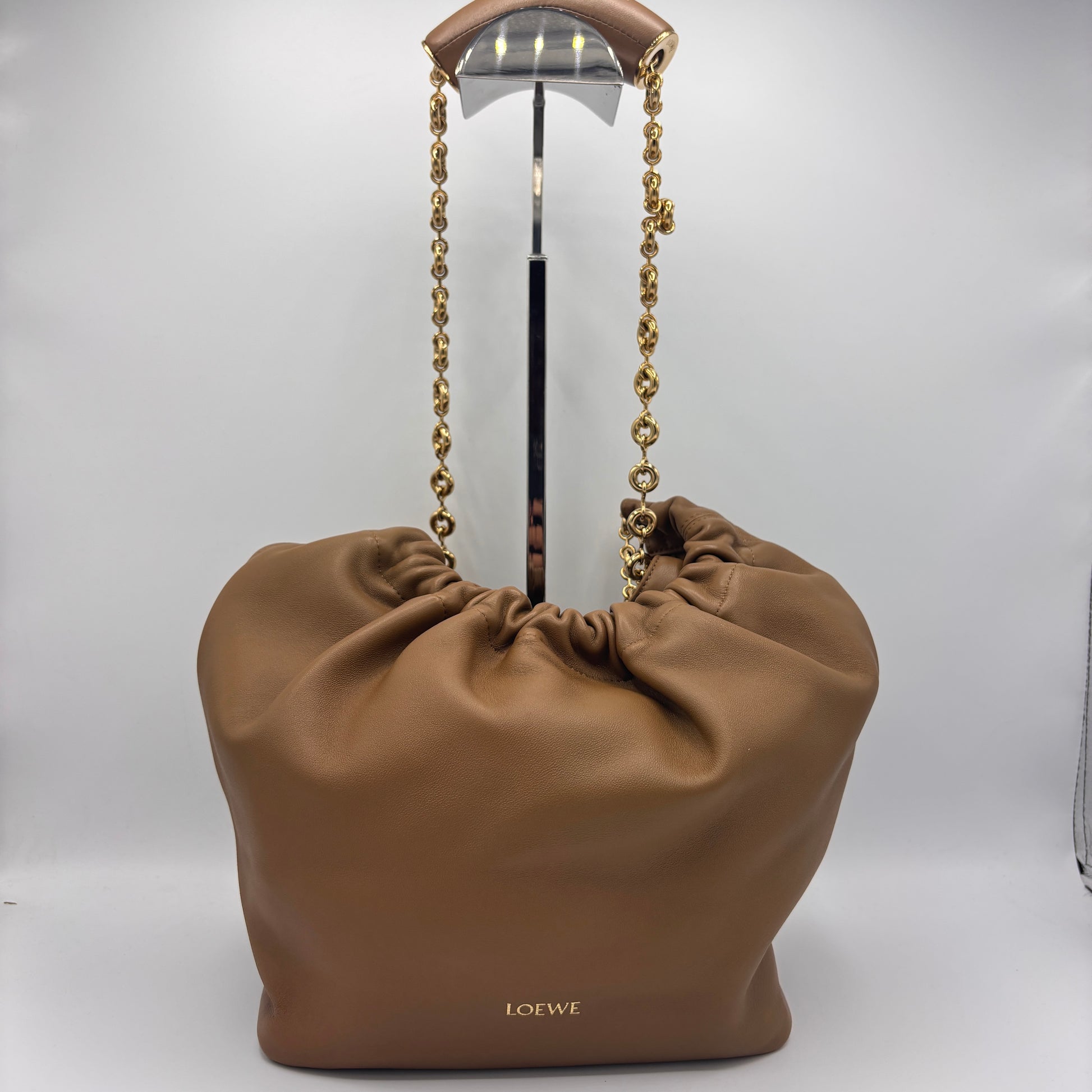 Squeeze Hobo Bag Leather Small