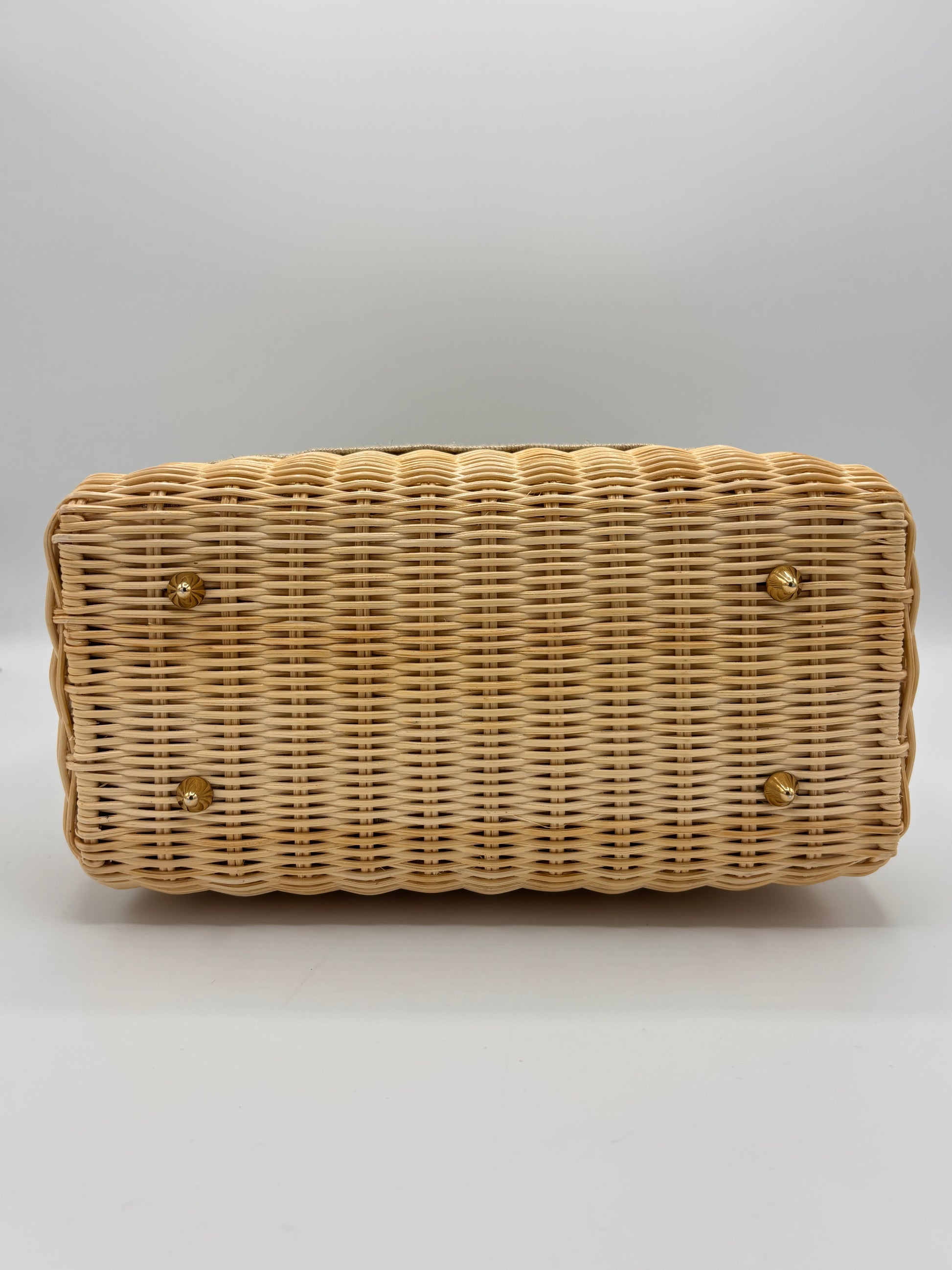 Lady Dior Bag Wicker and Oblique Canvas Medium