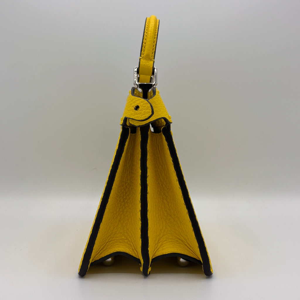 Selleria Peekaboo Bag Leather Mini Yellow