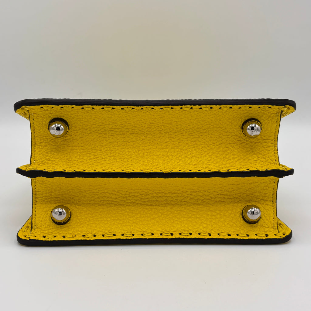 Selleria Peekaboo Bag Leather Mini Yellow