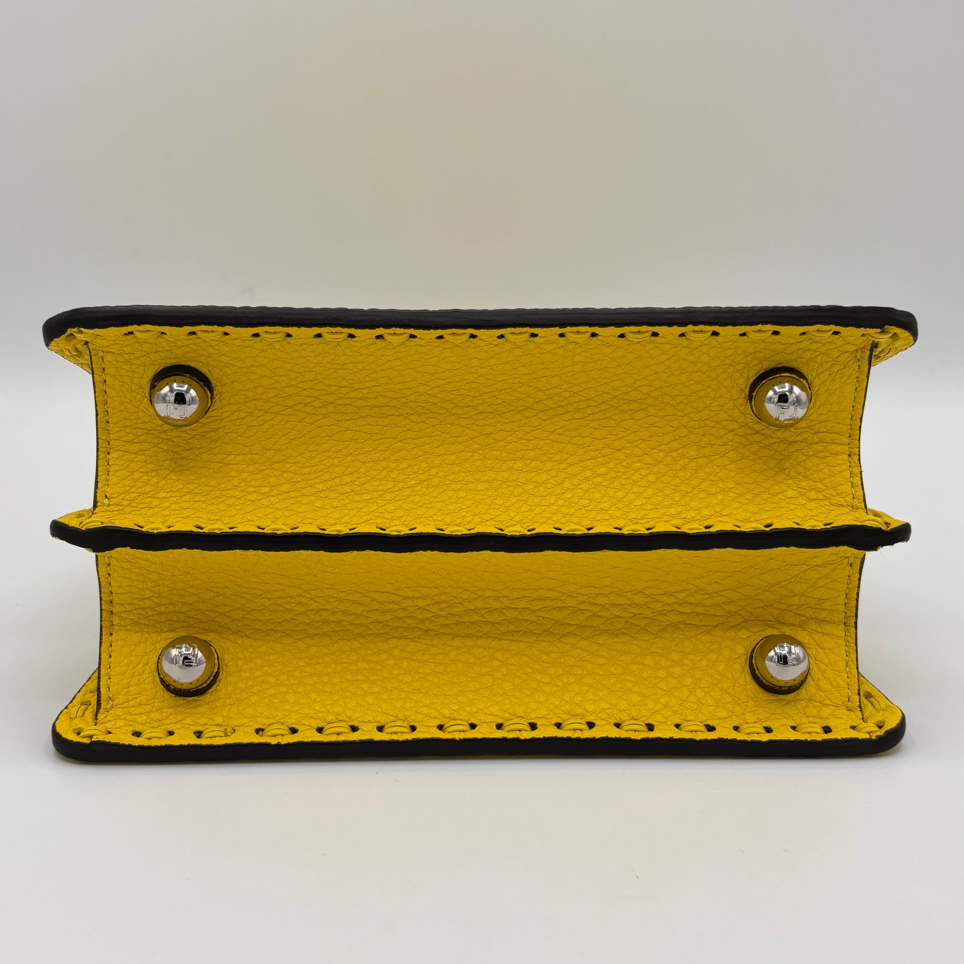 Selleria Peekaboo Bag Leather Mini Yellow