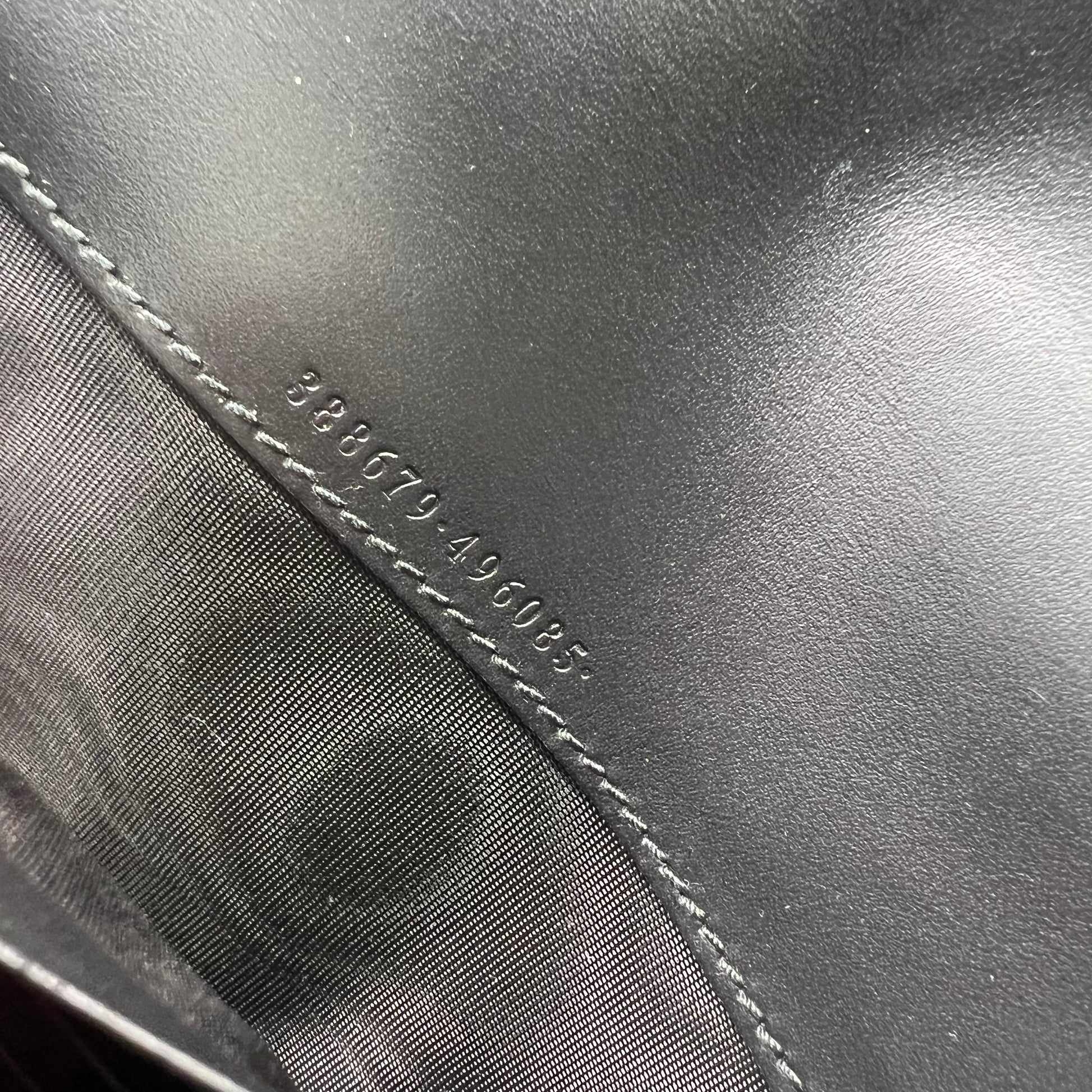 Guccissima Signature Bowy Continental Wallet Black twins