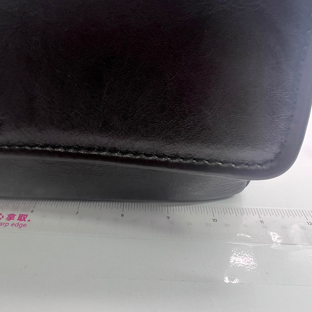 Calfskin Mini Flap Bag Dark Brown