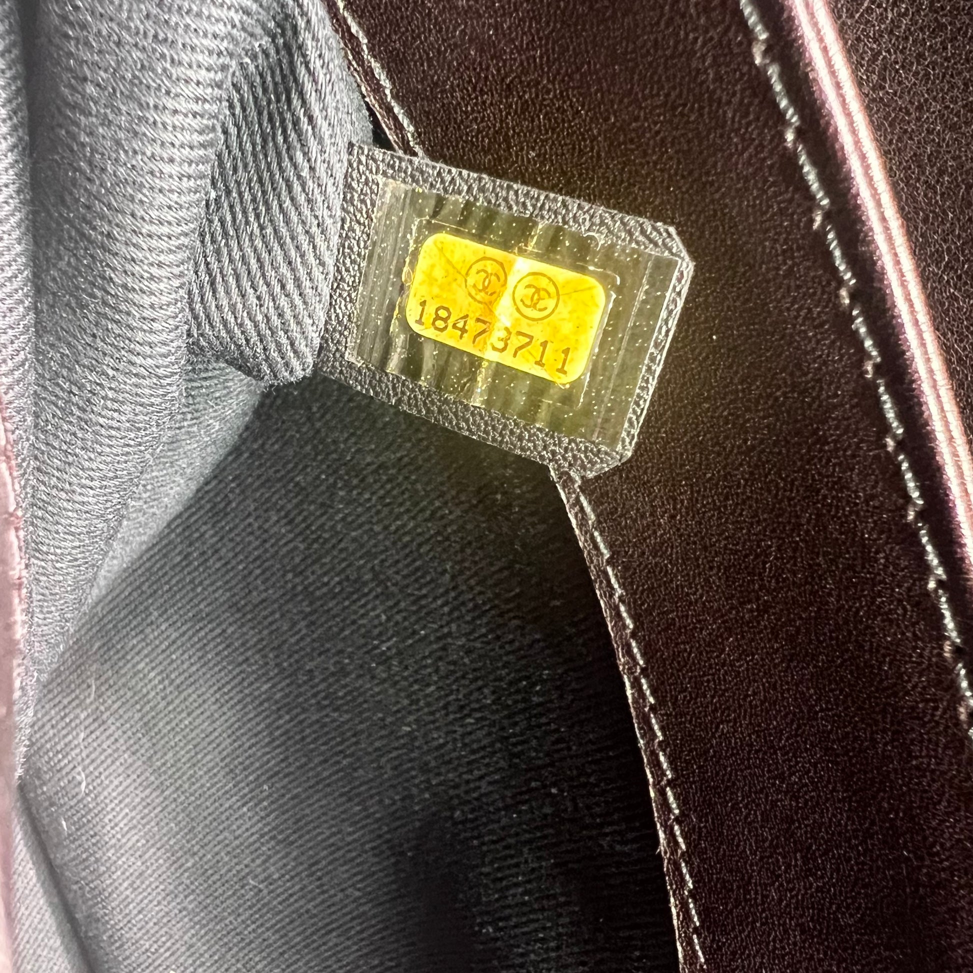 Calfskin Mini Flap Bag Dark Brown