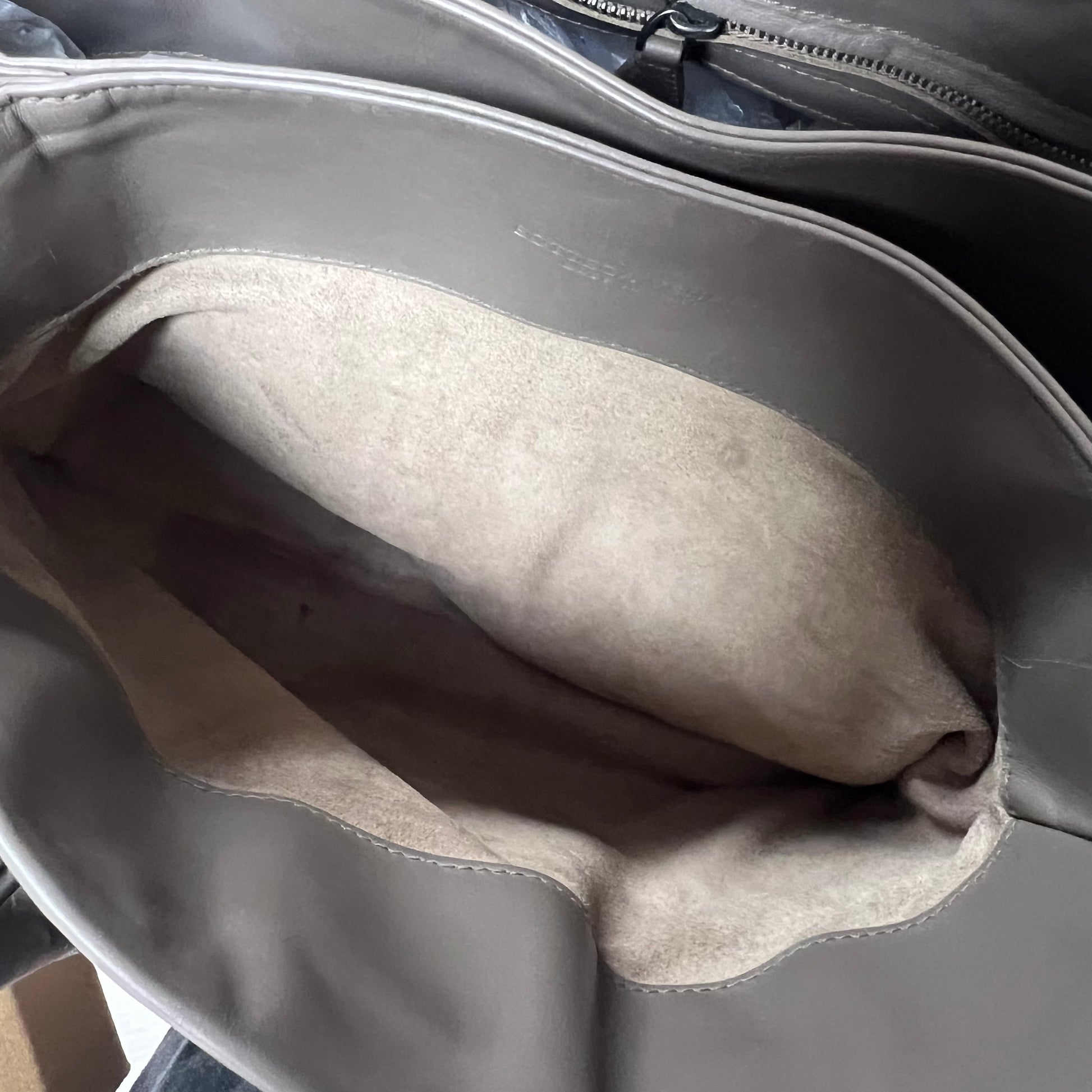 Brown Intrecciato Roma Leather Tote Bag twins