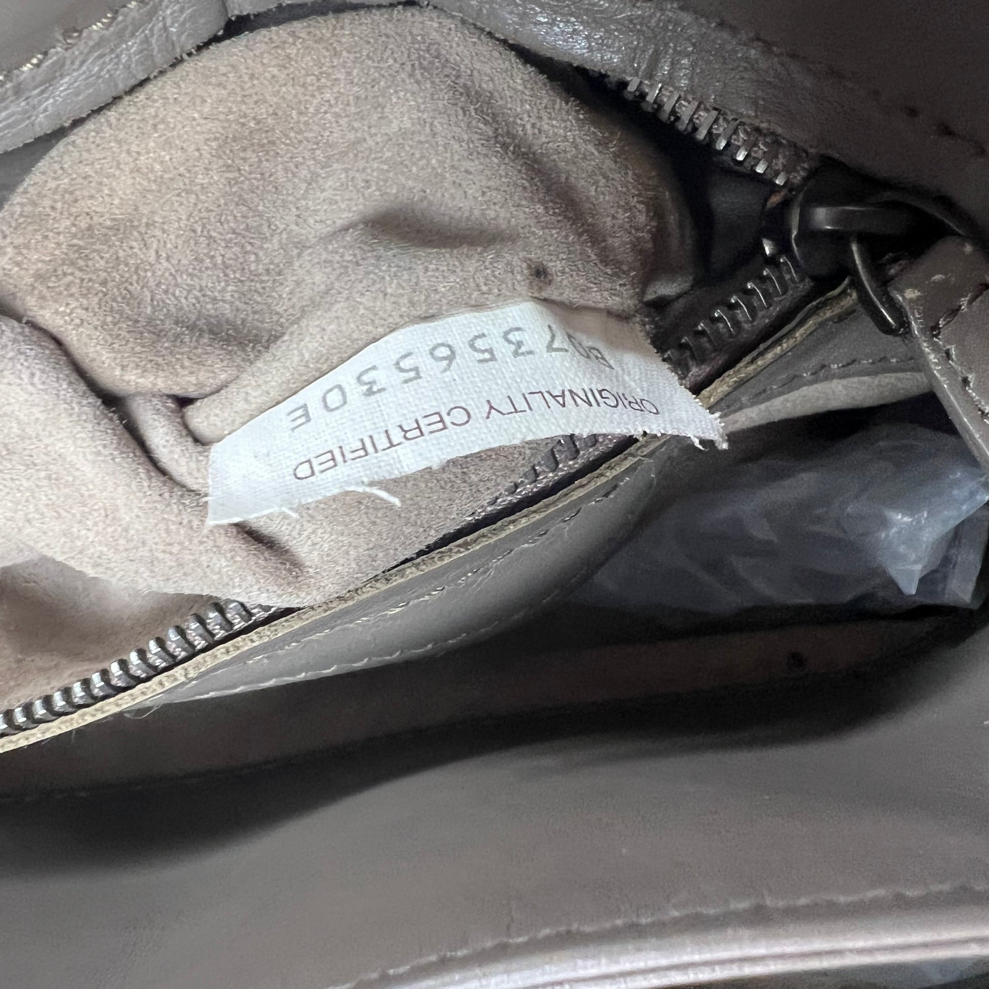 Brown Intrecciato Roma Leather Tote Bag twins