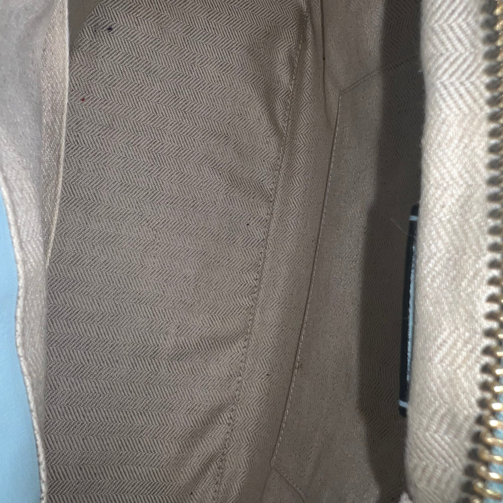 Calfskin Small Puzzle Bag Stone Blue twins