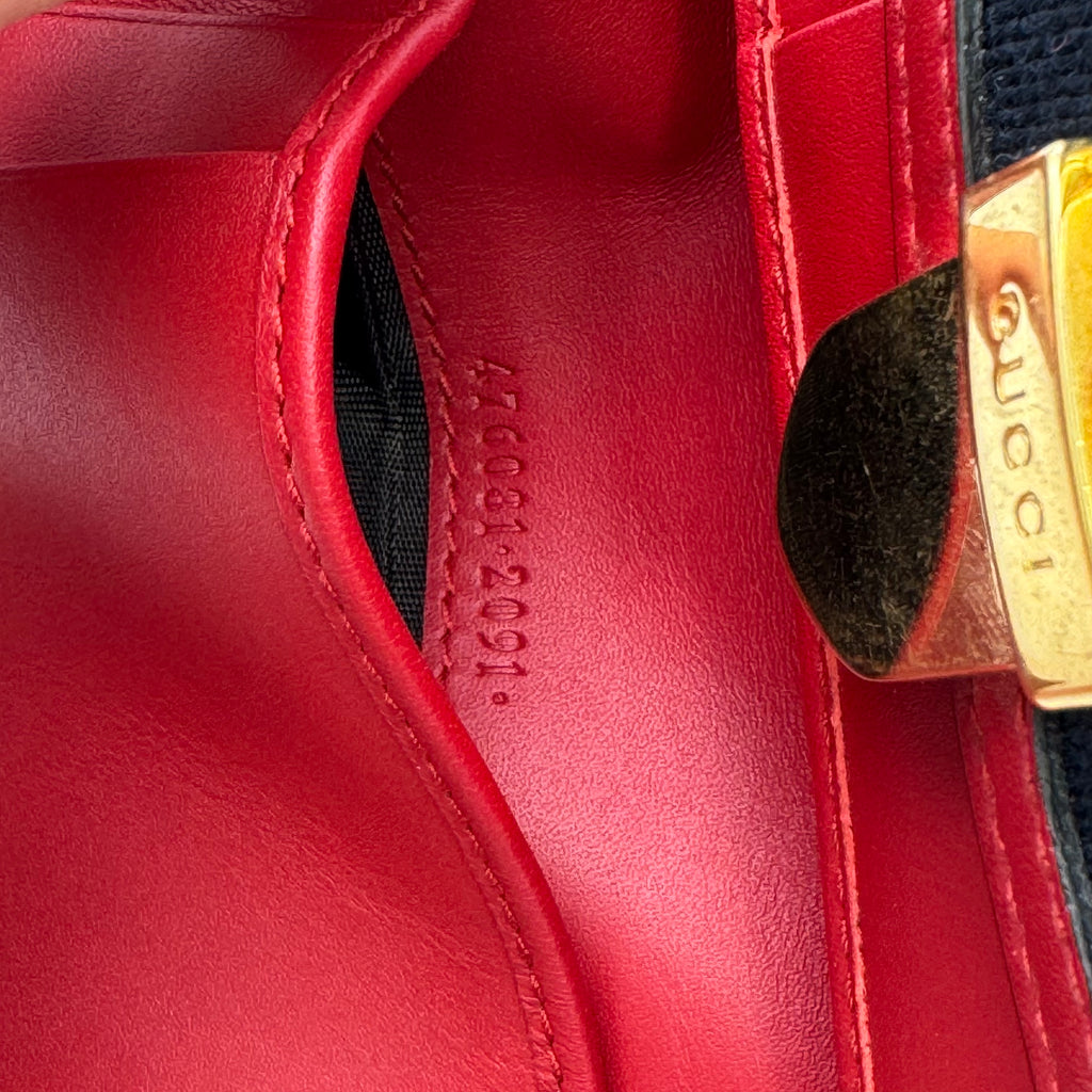 Calfskin Sylvie Wallet Hibiscus Red twins