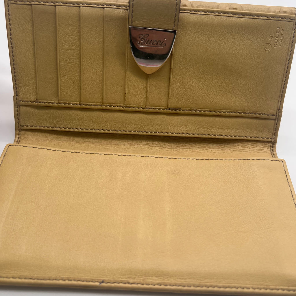 Guccissima Leather Long Flap Wallet twins