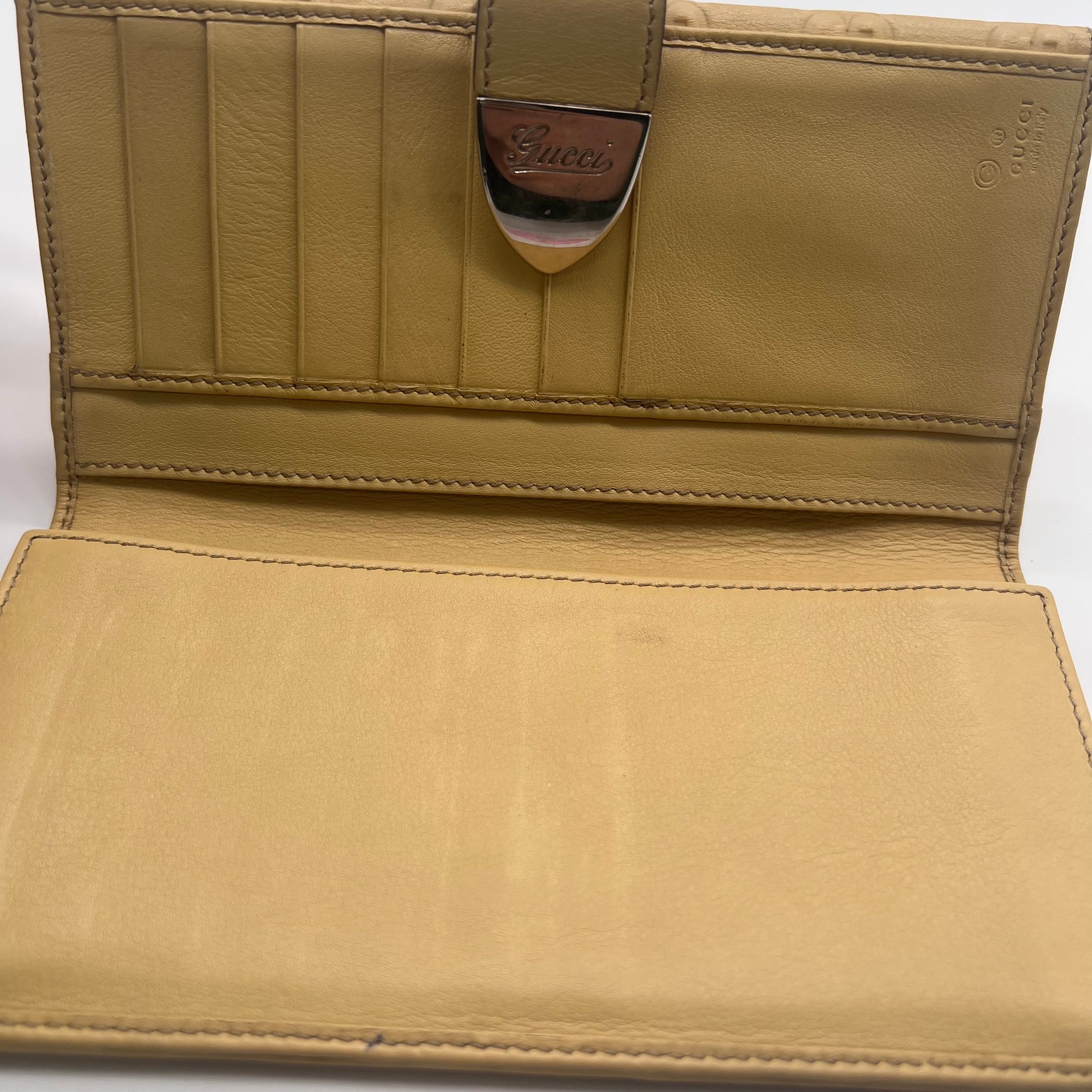 Guccissima Leather Long Flap Wallet twins