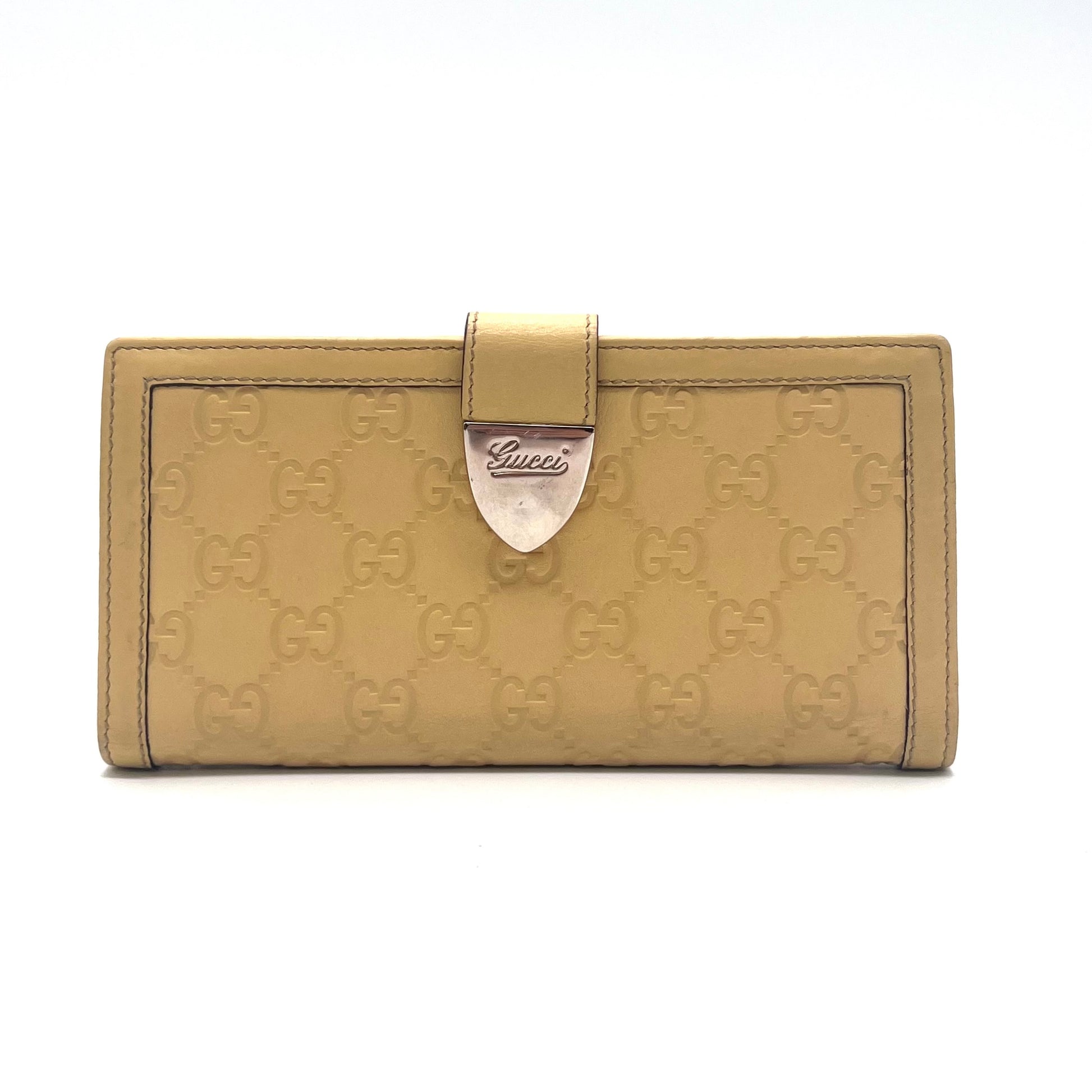 Guccissima Leather Long Flap Wallet twins