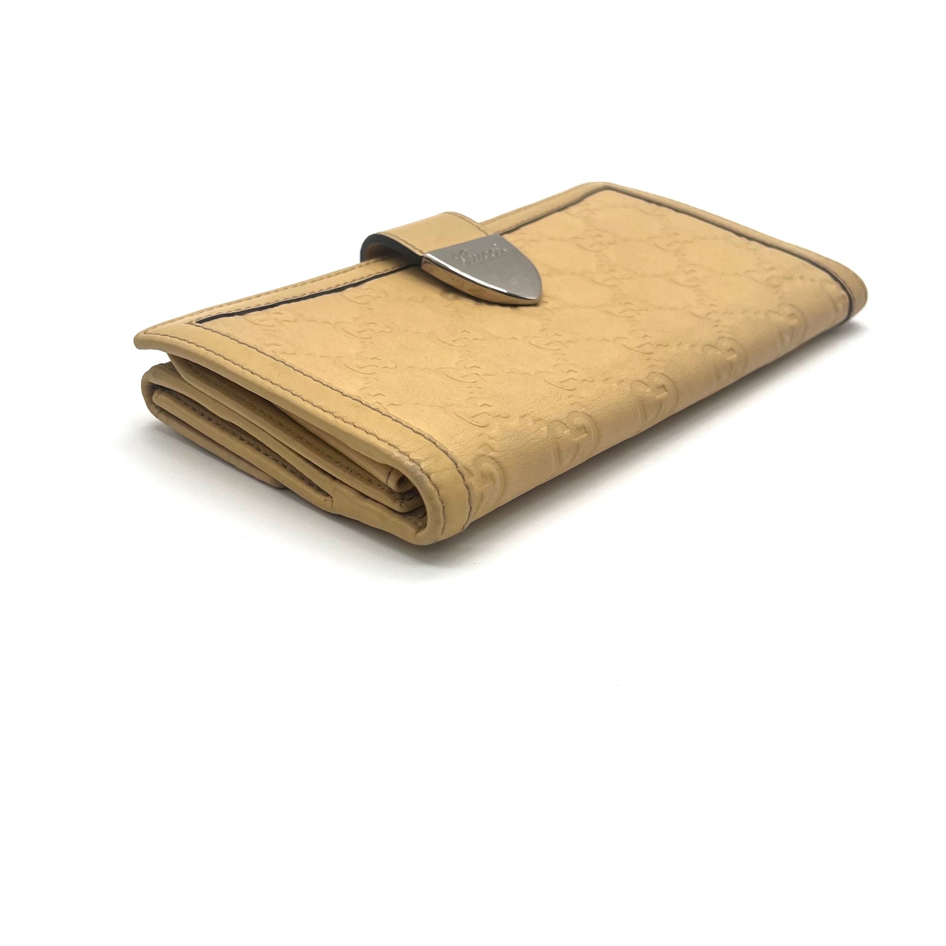 Guccissima Leather Long Flap Wallet twins