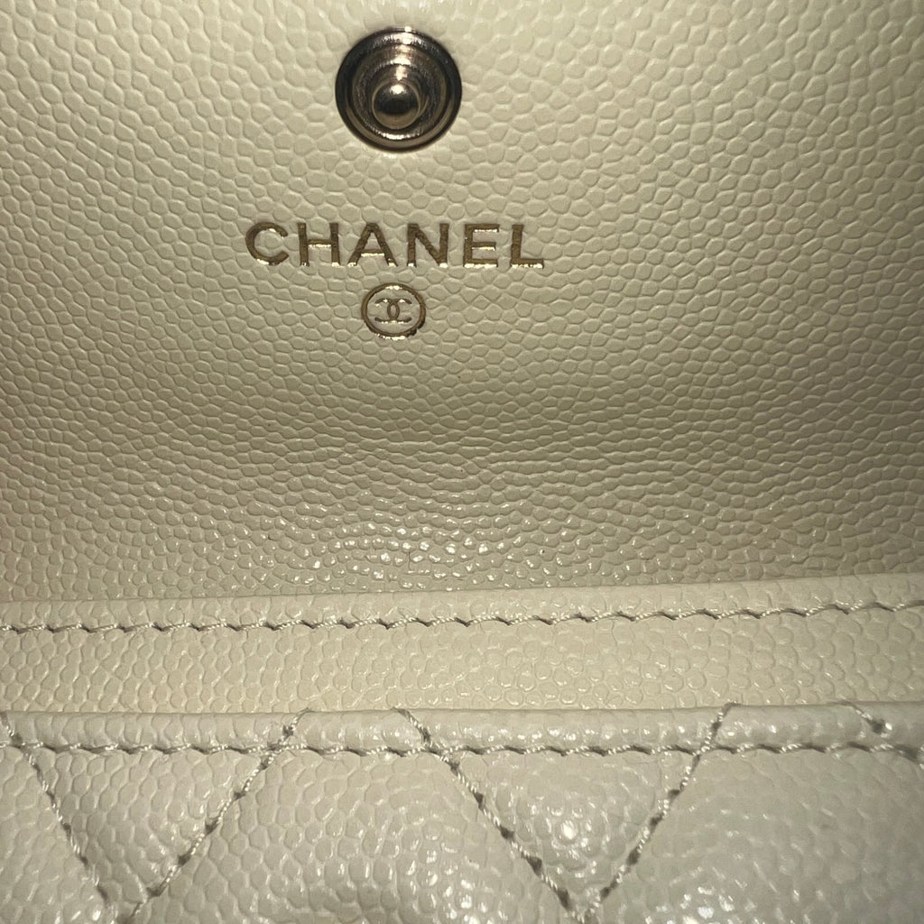 Calfskin Wallet Women's Light Yellow twins