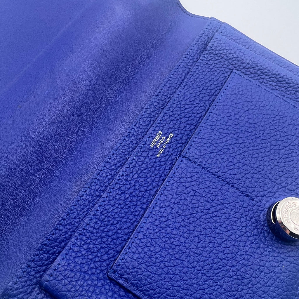 DeepSea Blue Leather Dogon Wallet twins