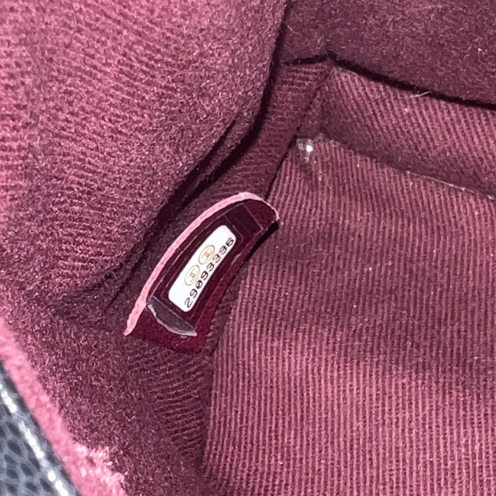 Black Chevron Quilted Caviar Leather Small Coco Handle Bag twins