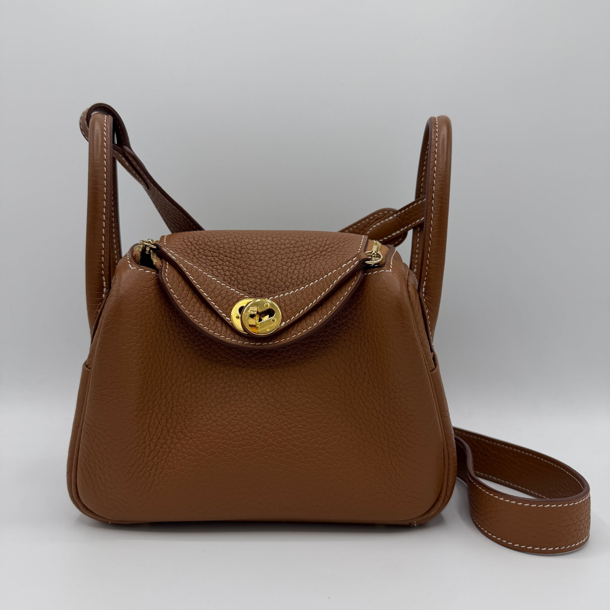 Lindy Bag Clemence Mini Gold BIC692(2023)