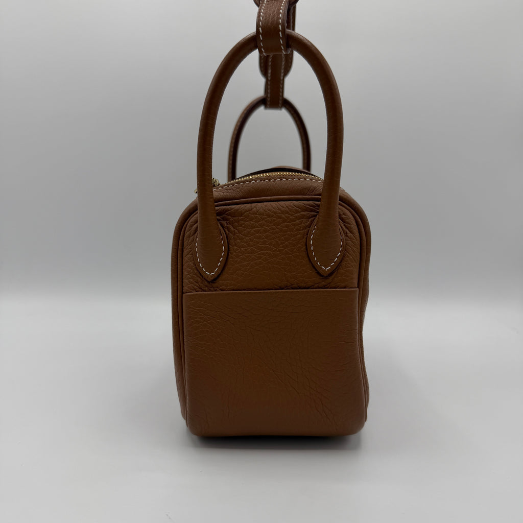 Lindy Bag Clemence Mini Gold BIC692(2023)