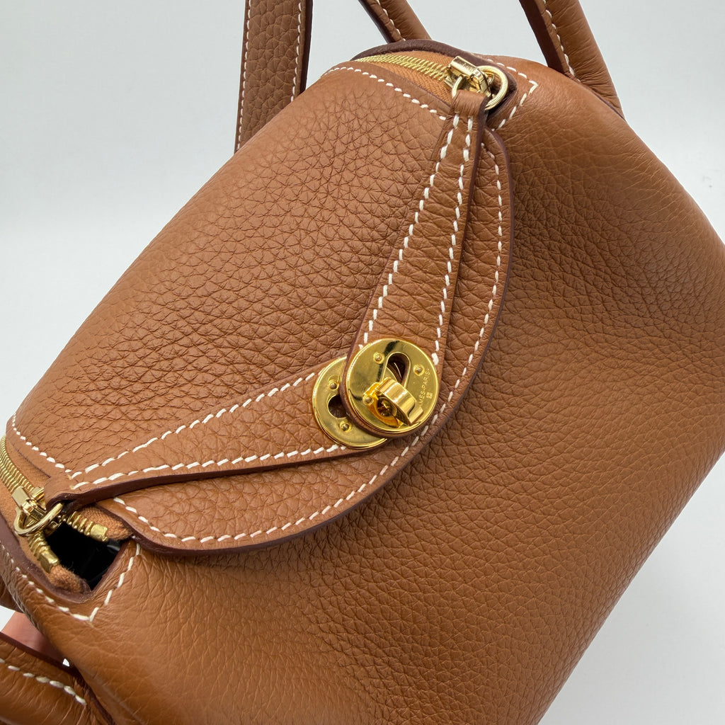 Lindy Bag Clemence Mini Gold BIC692(2023)