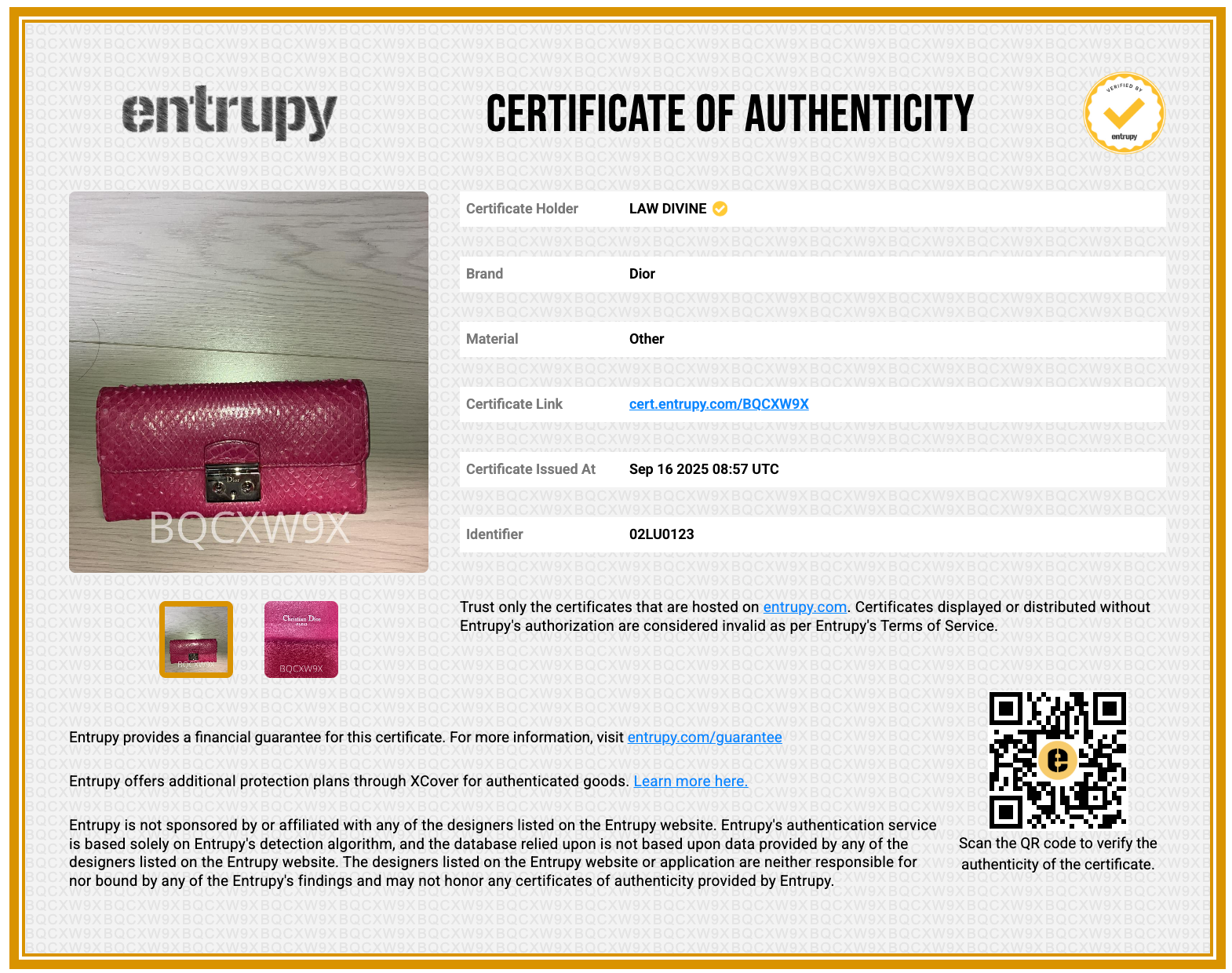 Miss Dior Python Flap Bag