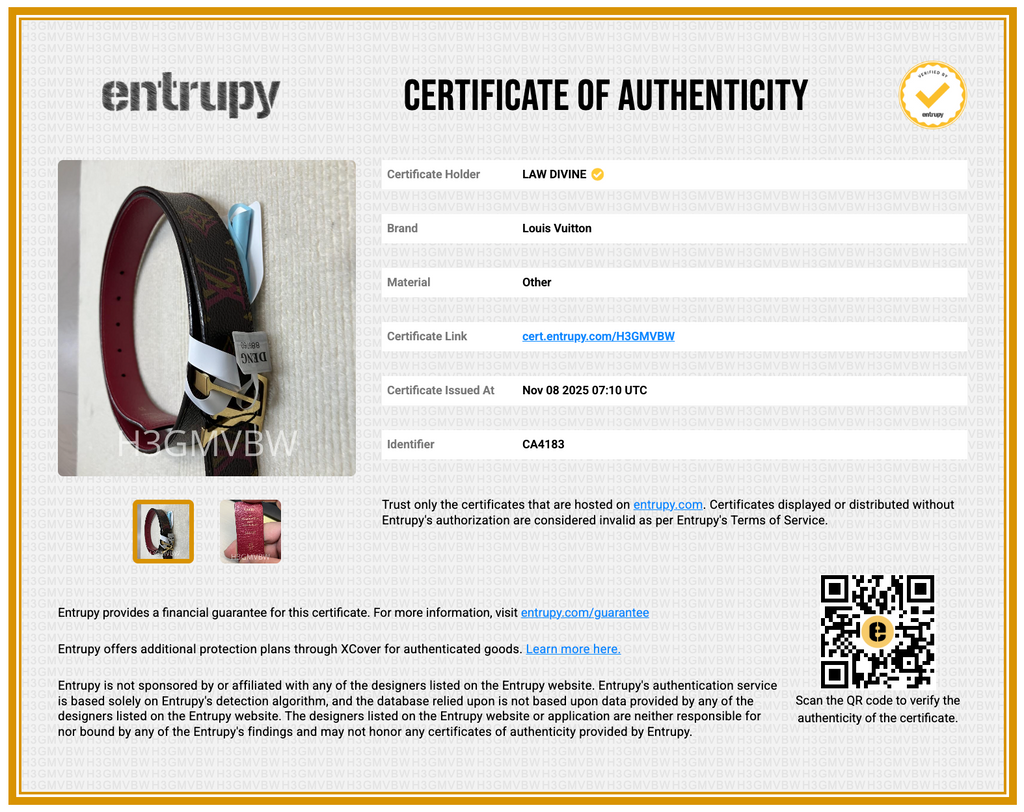 Initiales Rainbow Monogram 30MM Reversible Waist Belt