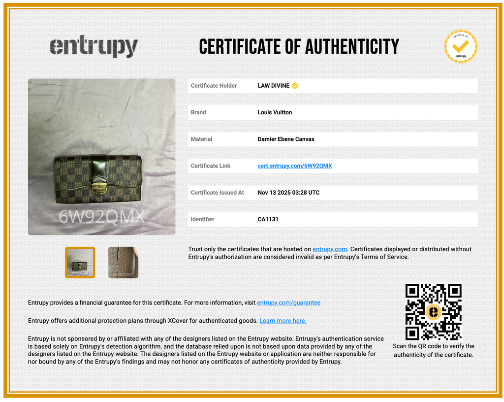 Damier Ebene Sistina Wallet