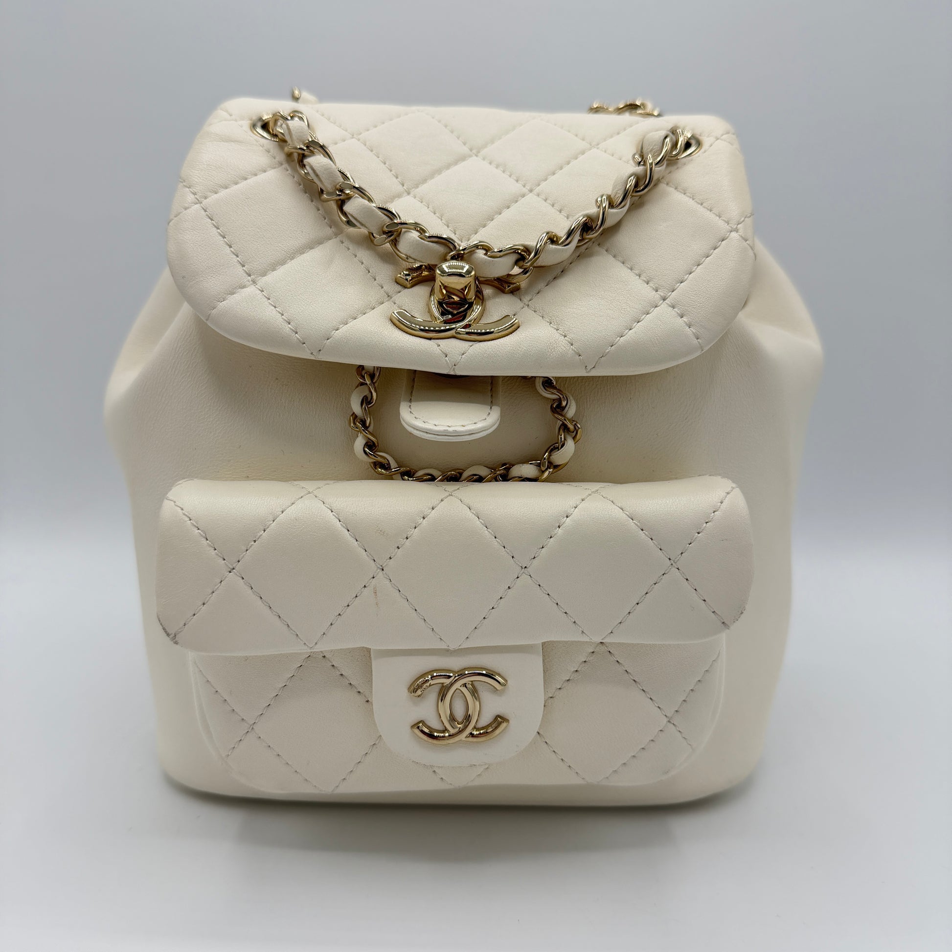 Mini Duma Backpack White