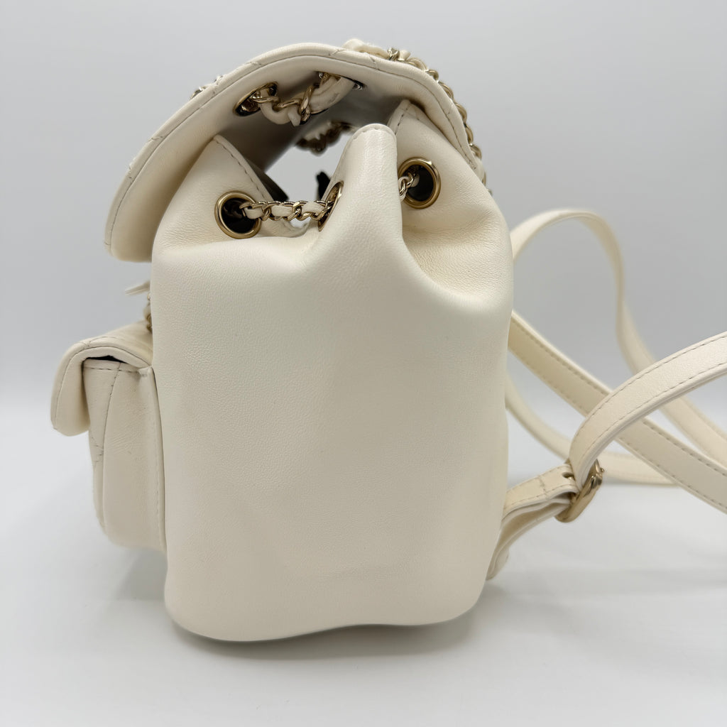 Mini Duma Backpack White