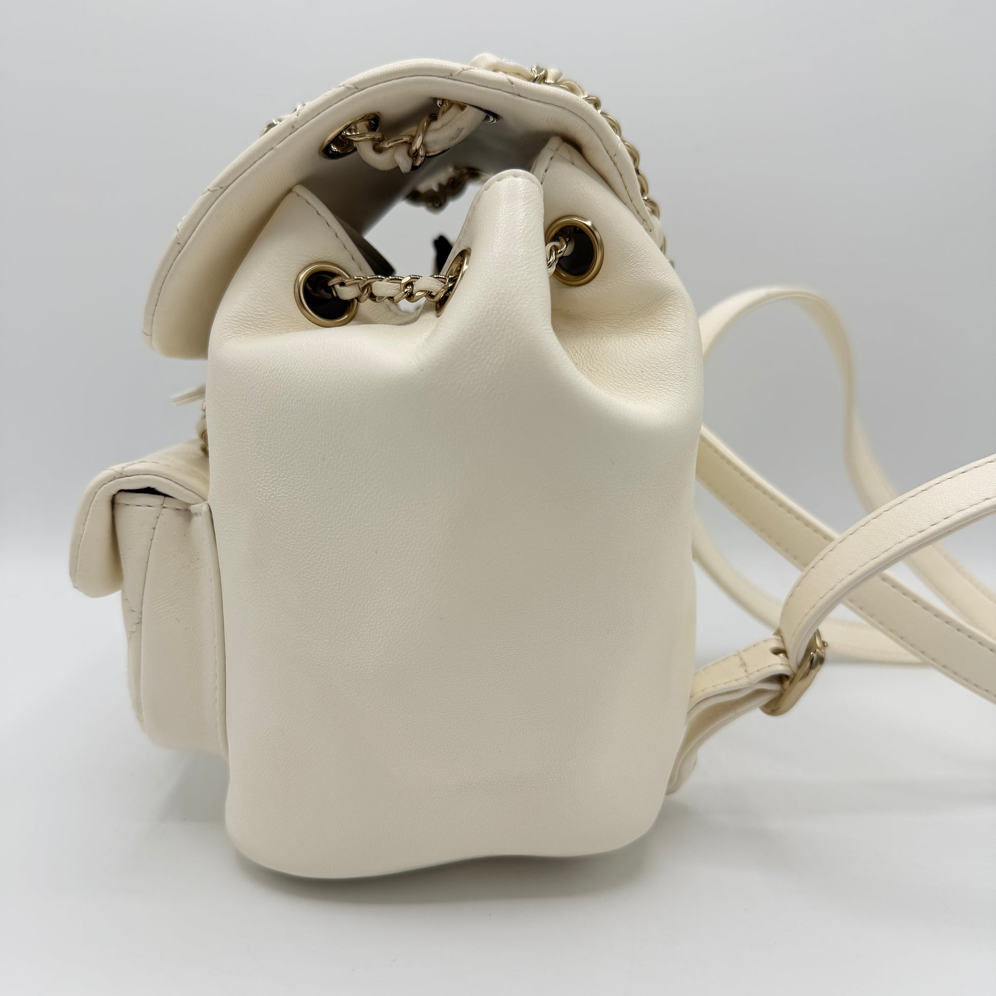 Mini Duma Backpack White