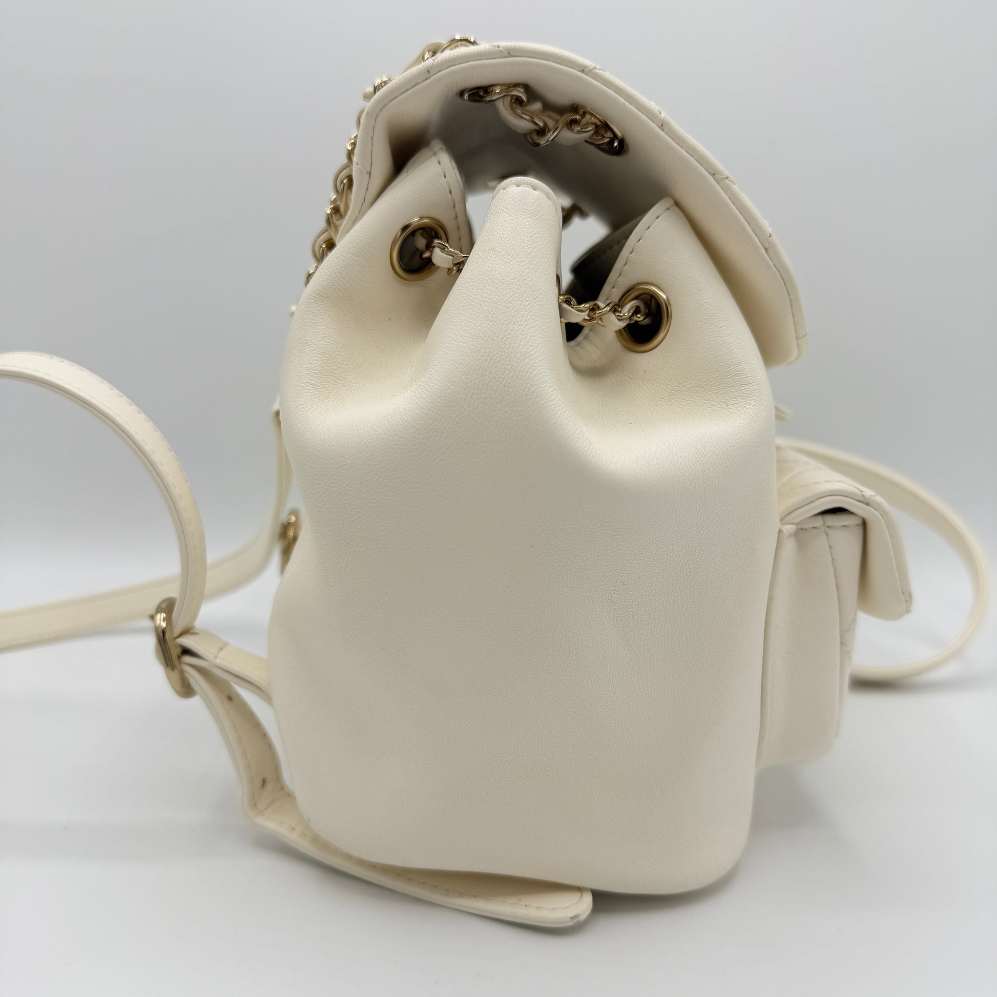 Mini Duma Backpack White