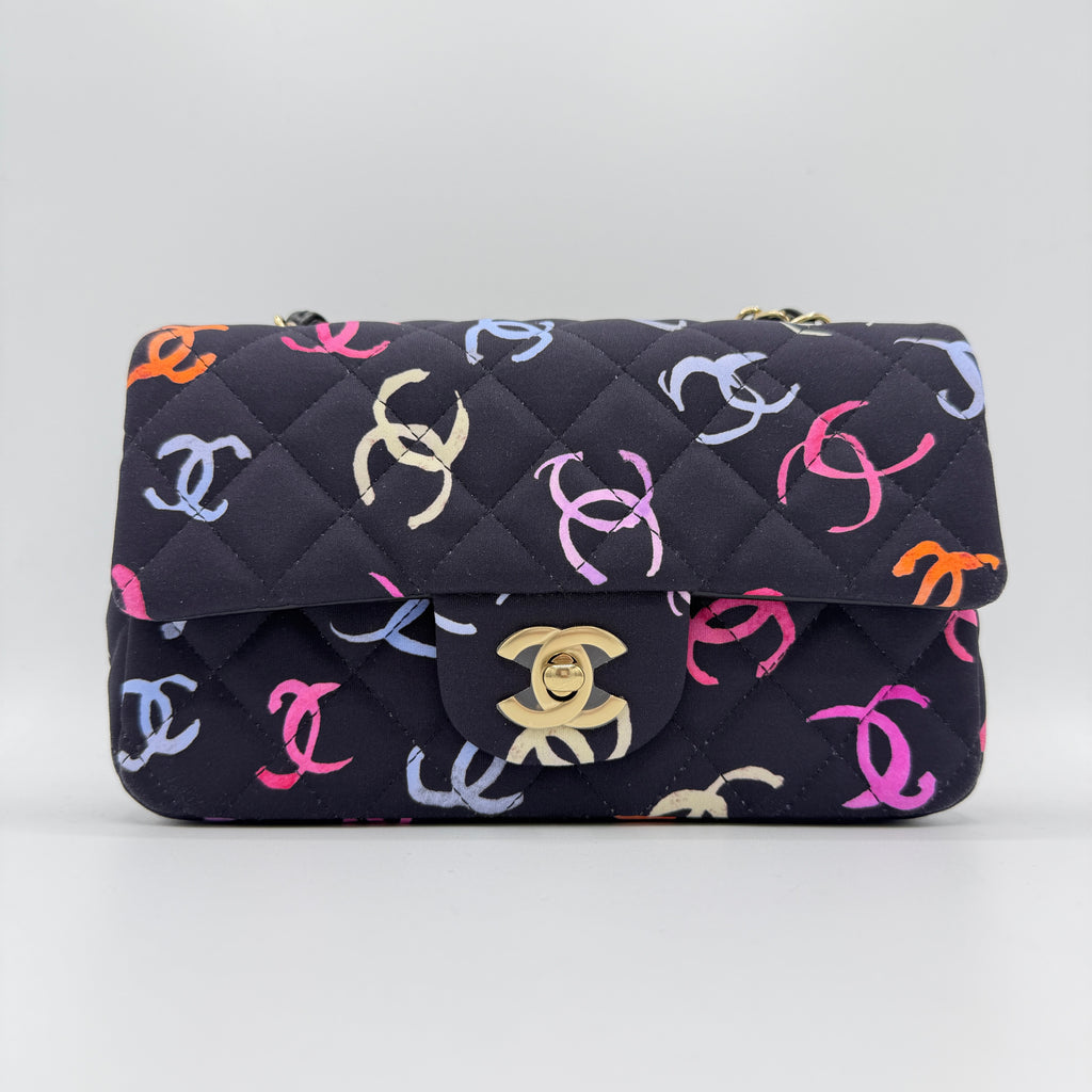 Printed Fabric Quilted Mini Rectangular Flap
