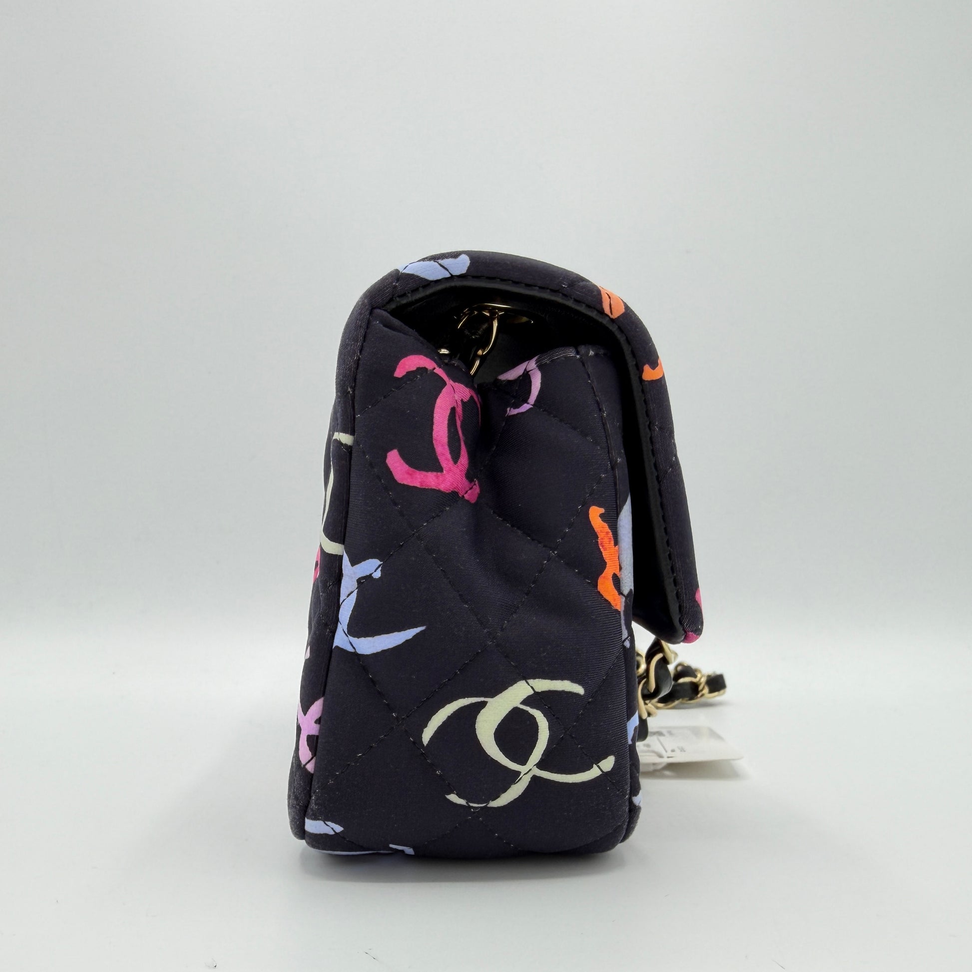 Printed Fabric Quilted Mini Rectangular Flap