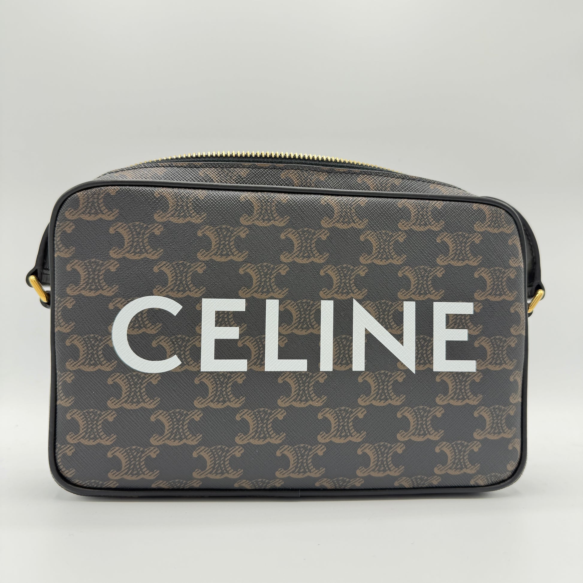 Messenger Bag Triomphe Canvas with Celine Print
