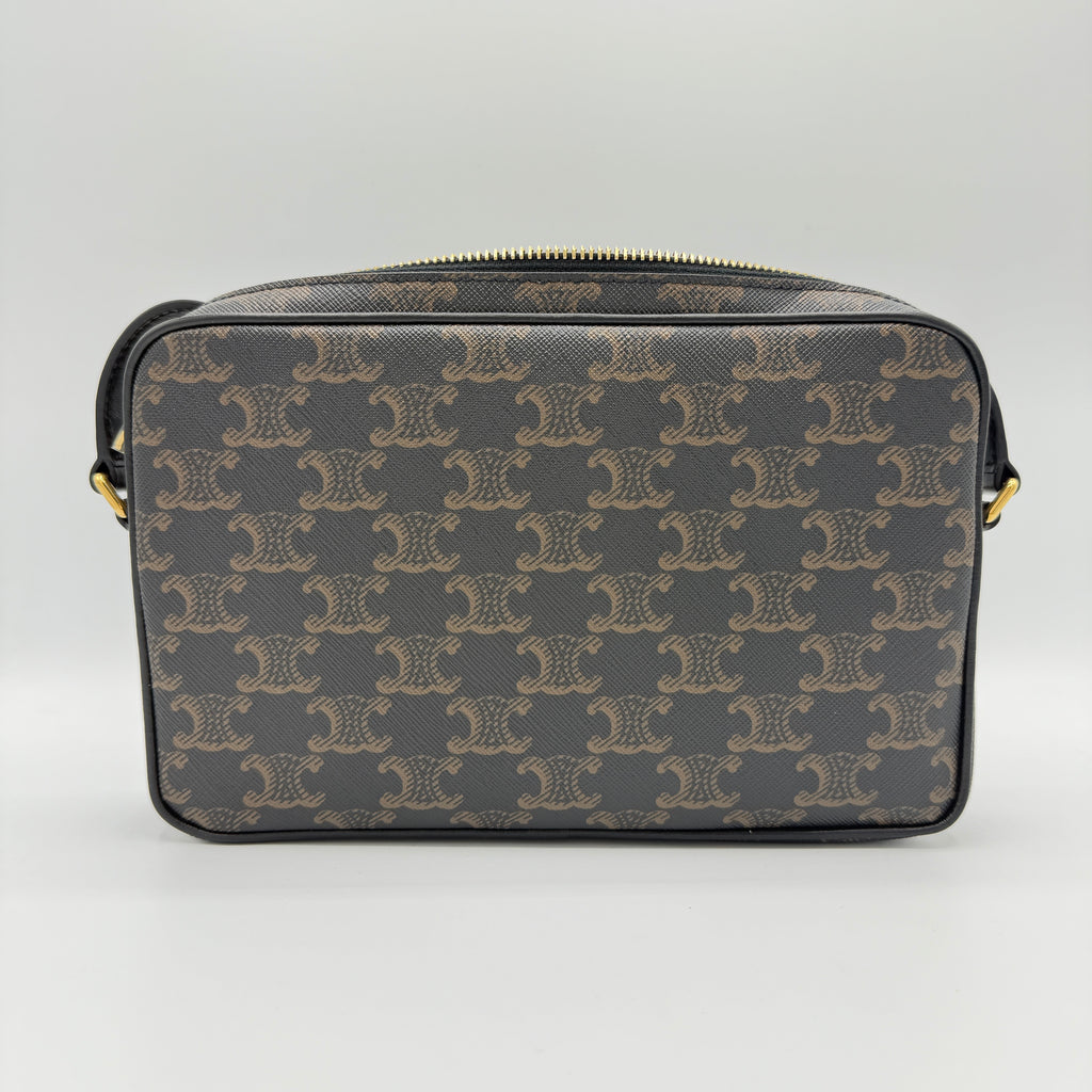 Messenger Bag Triomphe Canvas with Celine Print