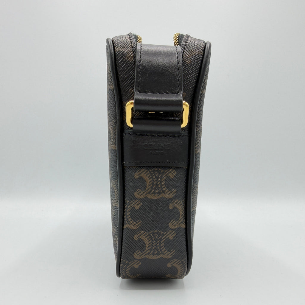Messenger Bag Triomphe Canvas with Celine Print