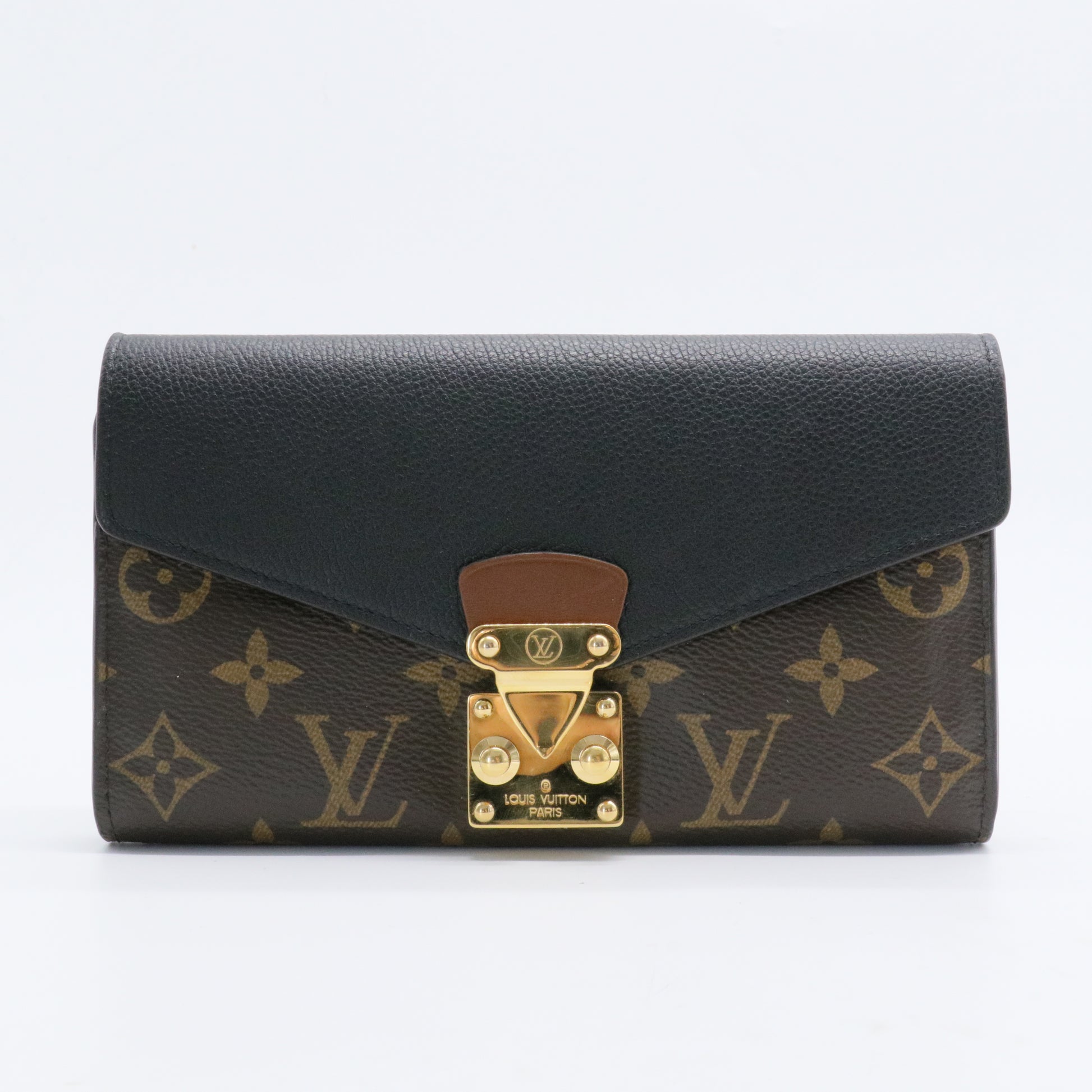 Pallas Wallet Monogram Canvas and Calfskin