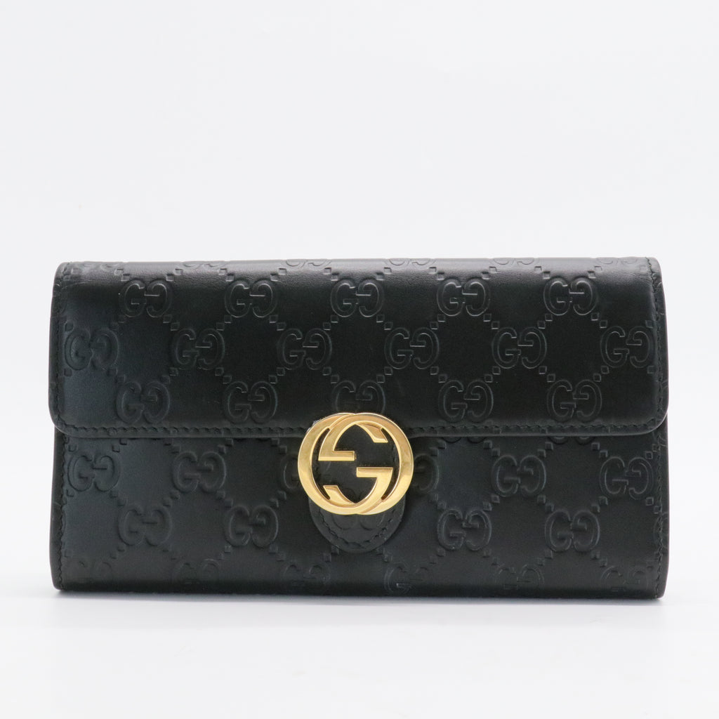 Icon Continental Wallet Guccissima Leather