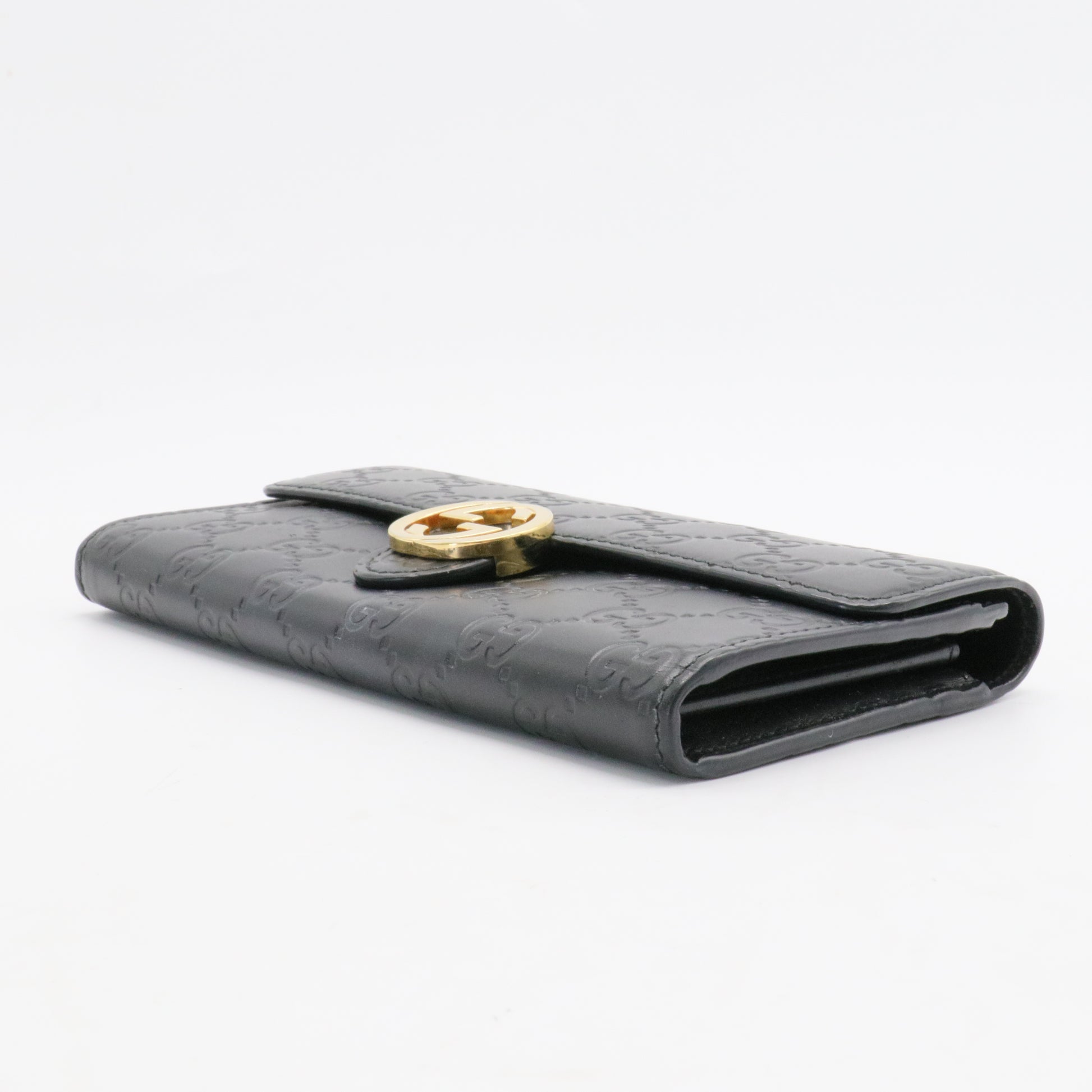 Icon Continental Wallet Guccissima Leather