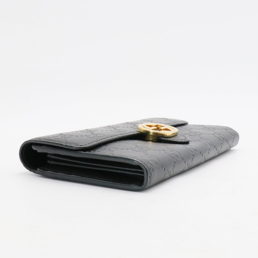Icon Continental Wallet Guccissima Leather