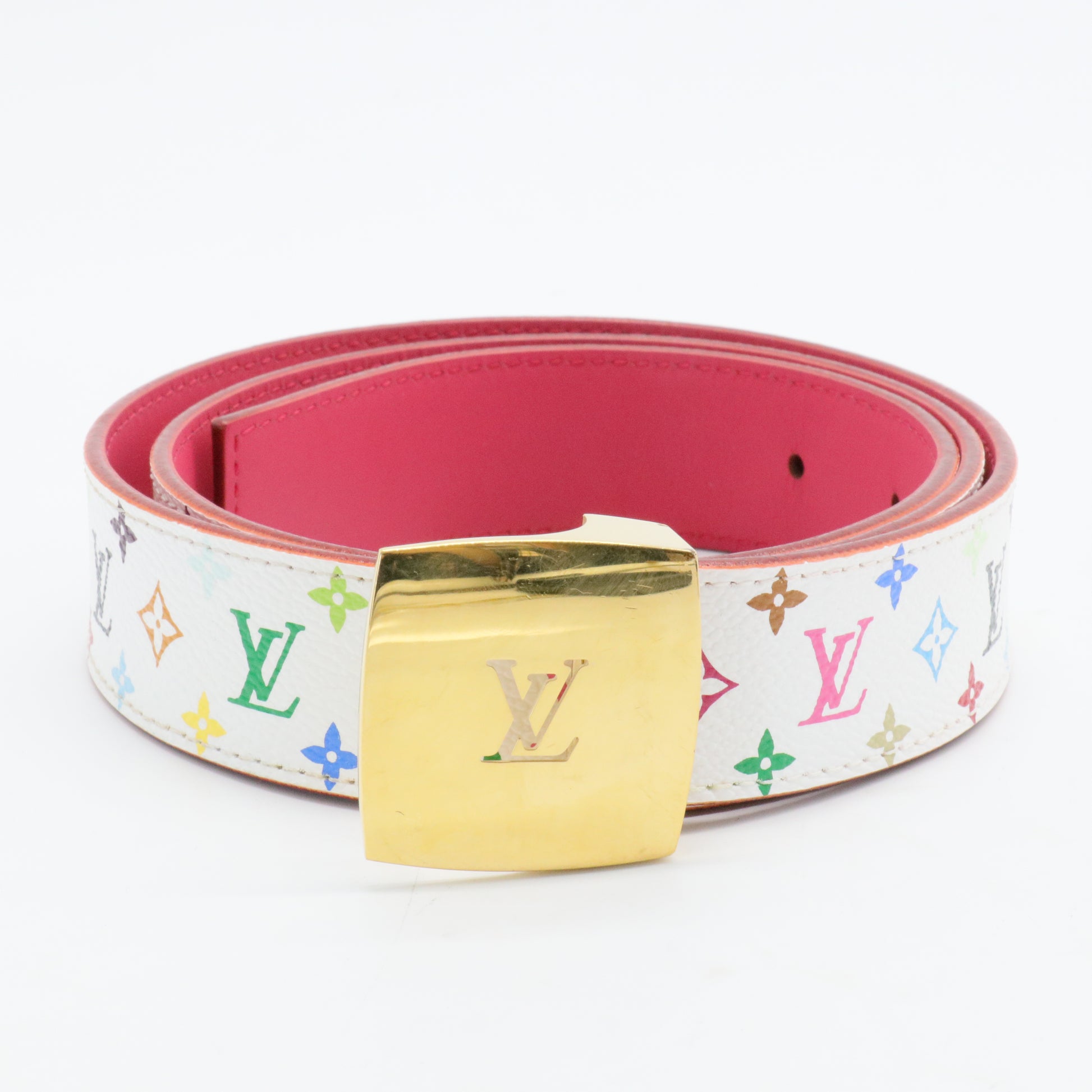 LV Cut Reversible Belt Monogram Multicolor