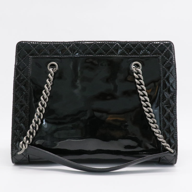 Reverso Boy Chain Tote Patent Medium