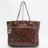 CC Charm Tote Quilted Patent Vinyl Large