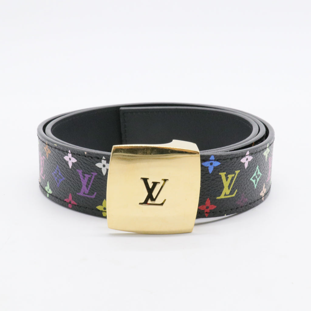 LV Cut Reversible Belt Monogram Multicolor