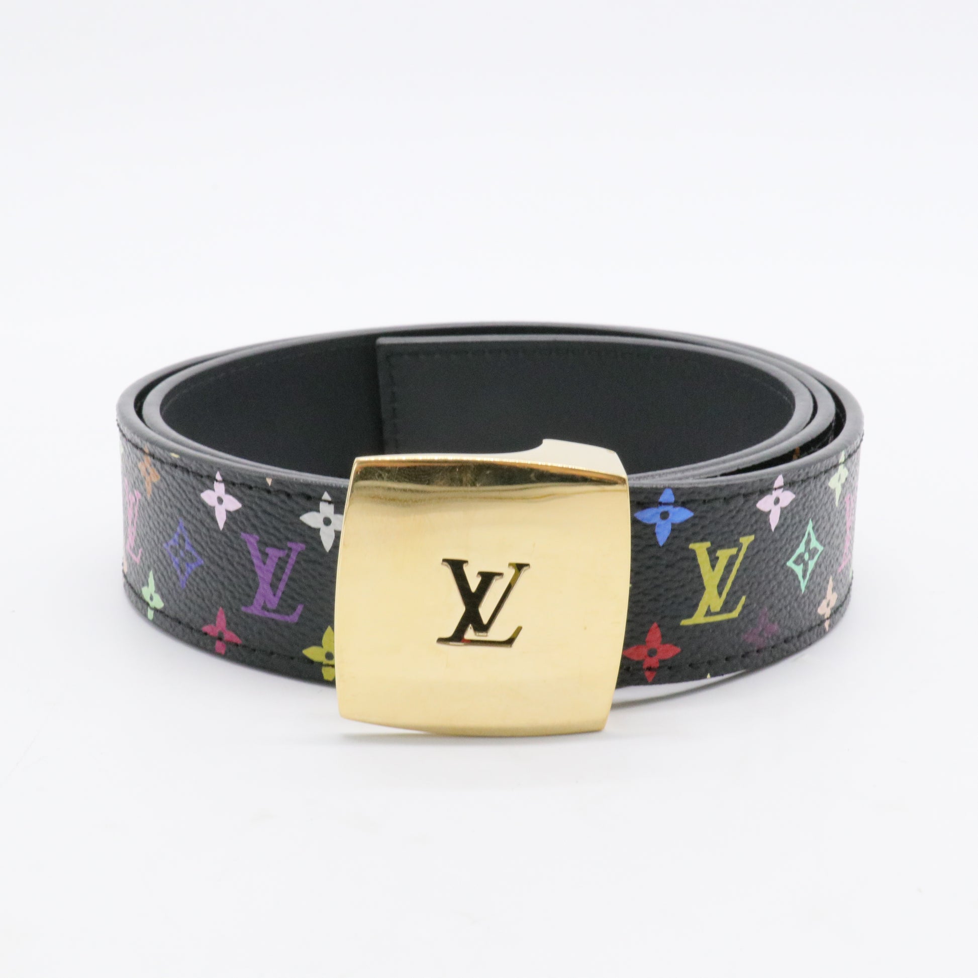 LV Cut Reversible Belt Monogram Multicolor