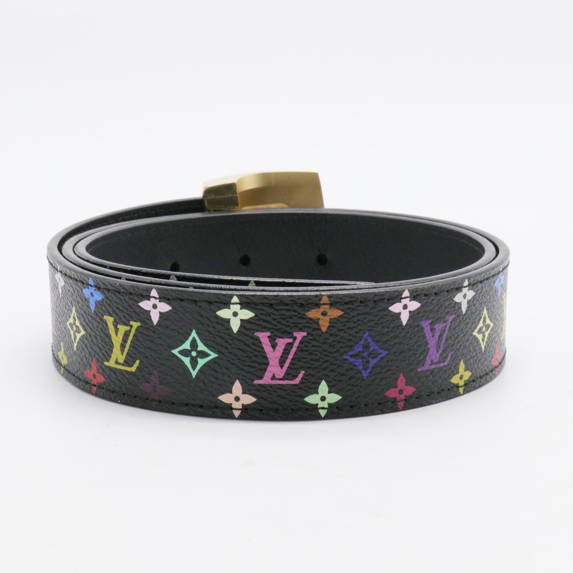 LV Cut Reversible Belt Monogram Multicolor
