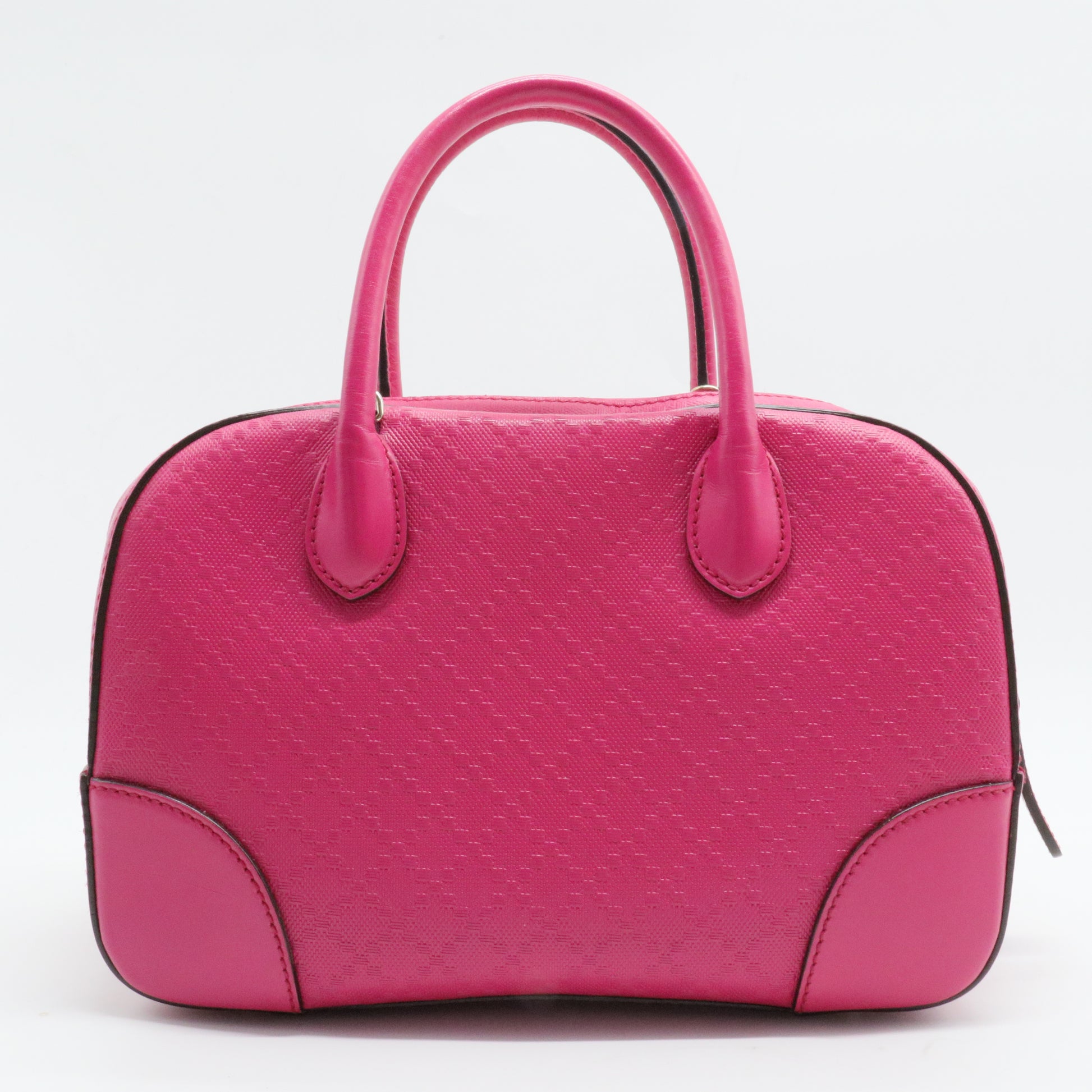 Gucci Diamante Leather 2 Way Handbag Pink twins B22084