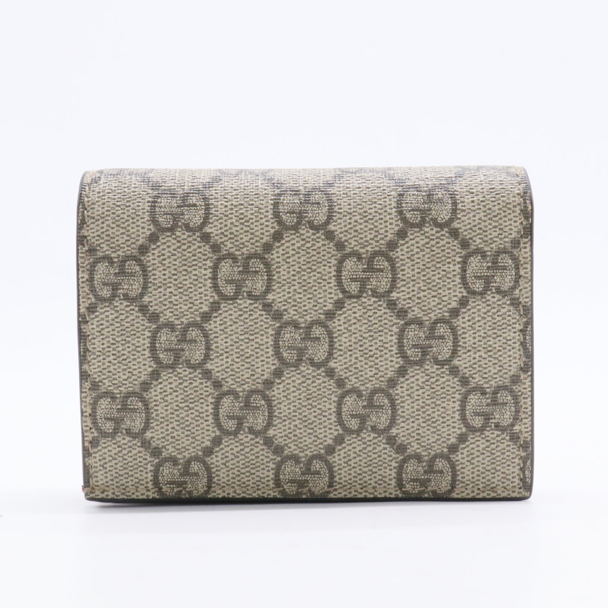 Cherries Flap Card Case Guccissima Leather